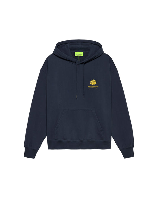 LOGO HOODIE NAVY BLAZER/SUN YELLOW | Navy blazer