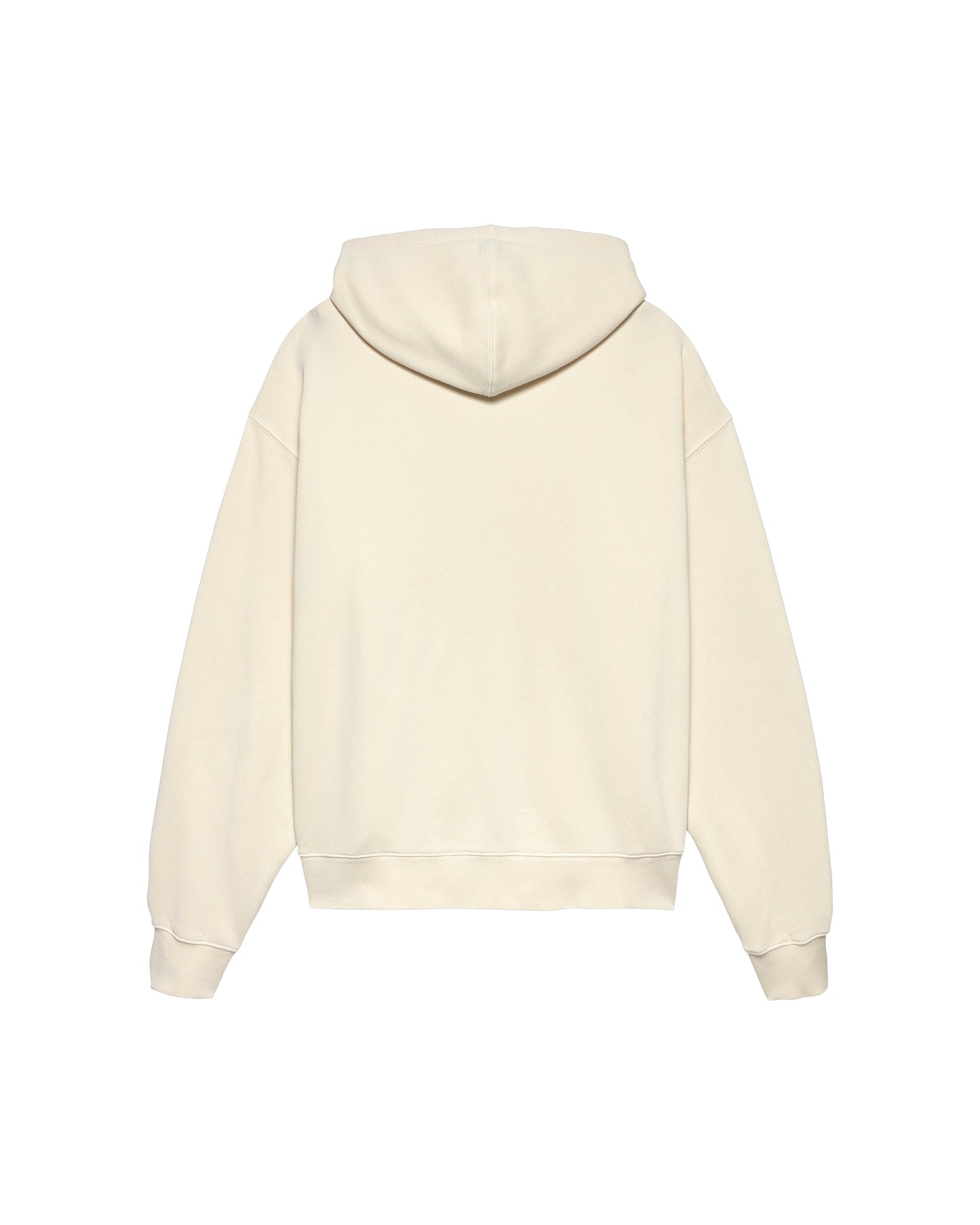 LOGO ZIP HOODIE ECRU/WHITE | Ecru
