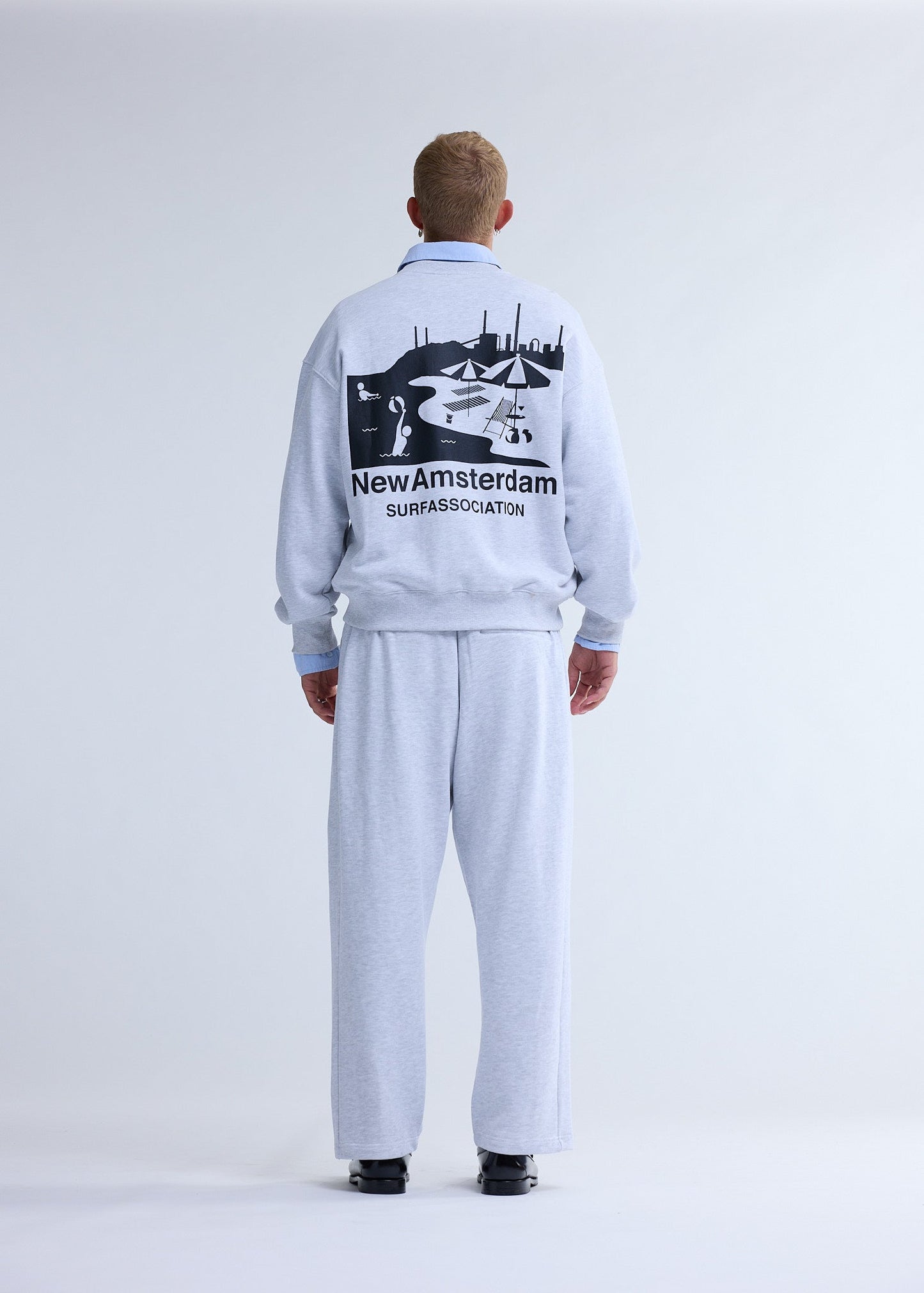 BEACH SIGN CREWNECK ASH | Ash