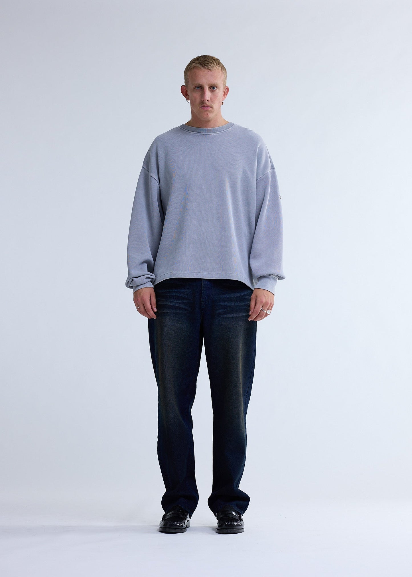 PLATE SWEAT WASHED GREY | Ash