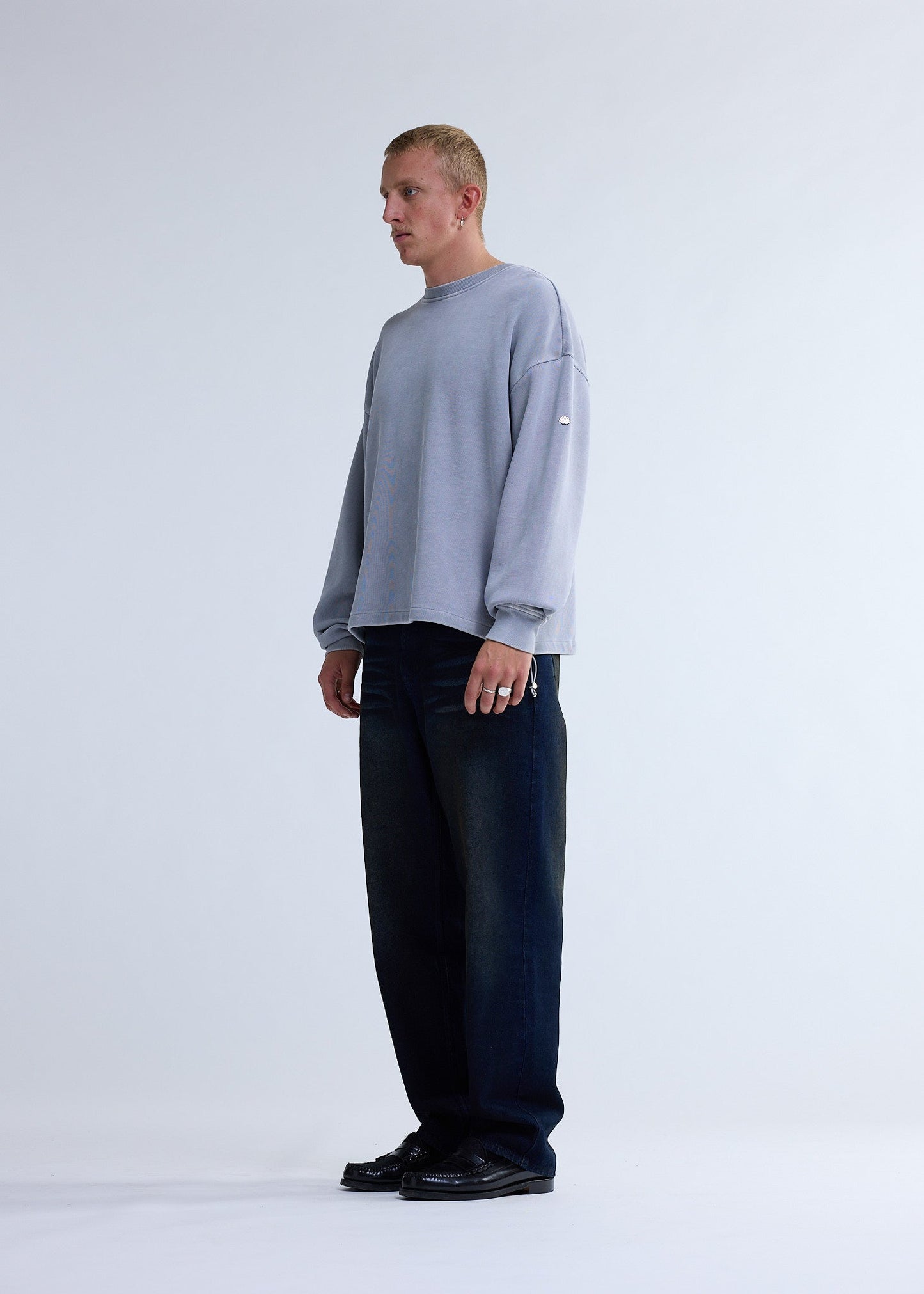PLATE SWEAT WASHED GREY | Ash