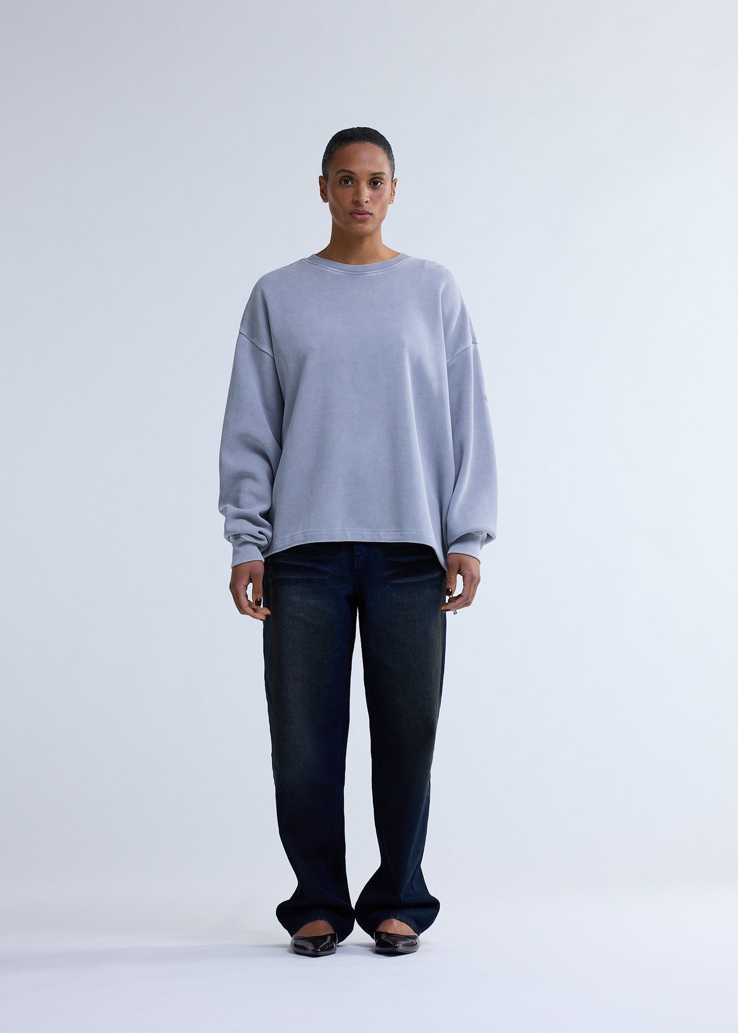 PLATE SWEAT WASHED GREY | Ash