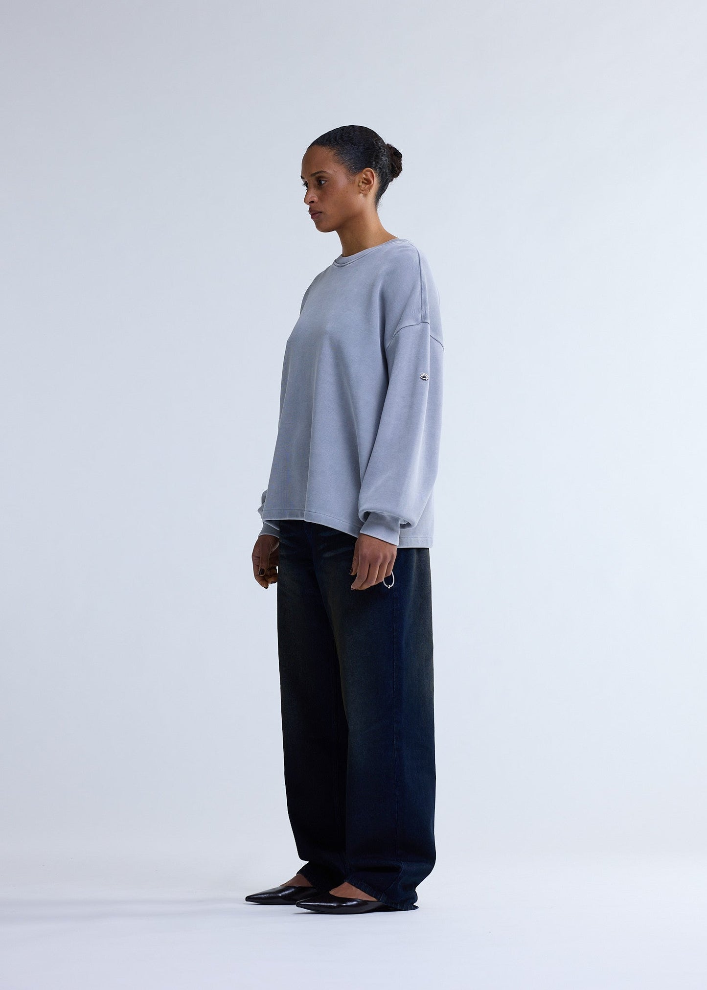 PLATE SWEAT WASHED GREY | Ash