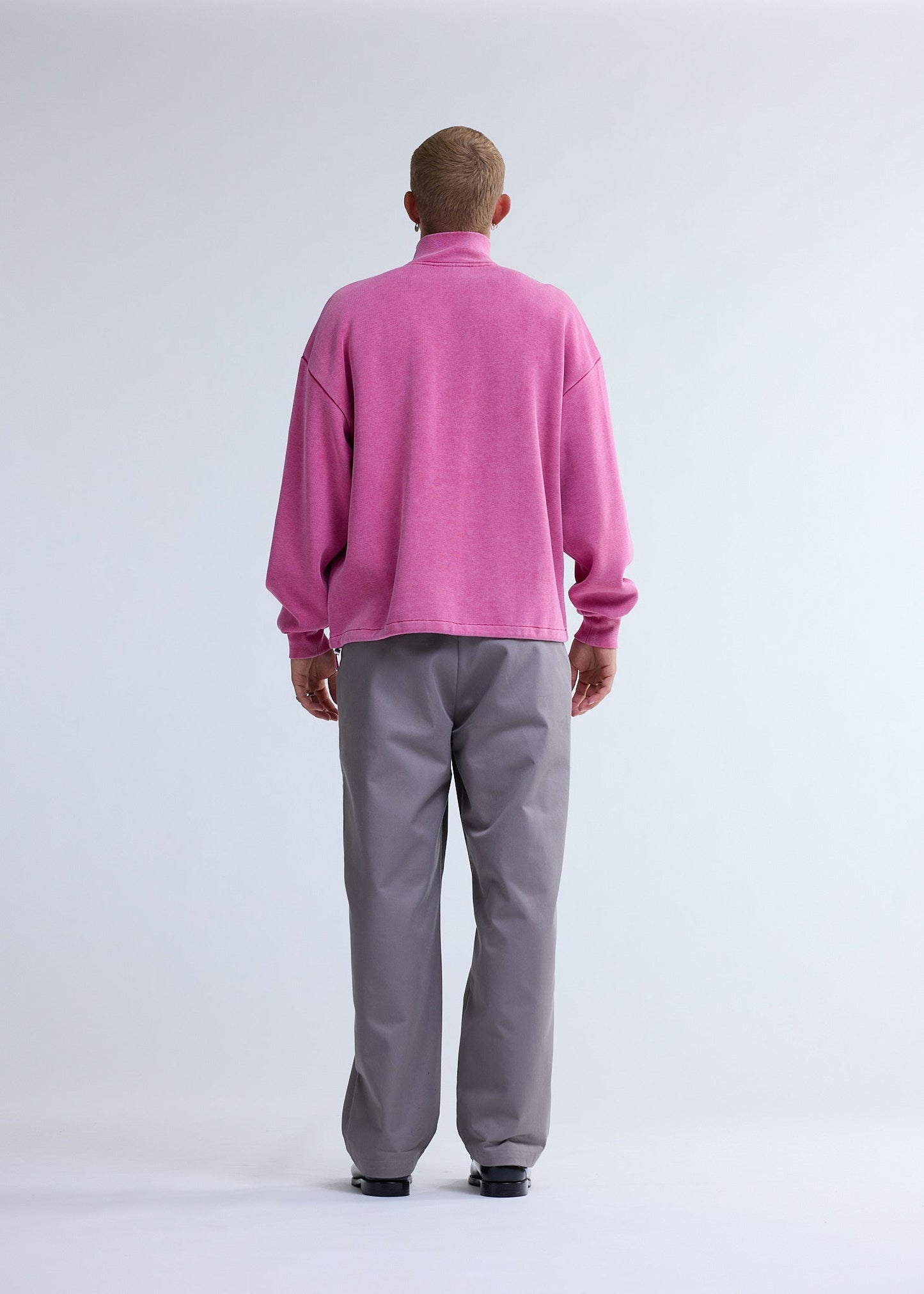 PLATE HALF-ZIP WASHED PINK | Washed pink