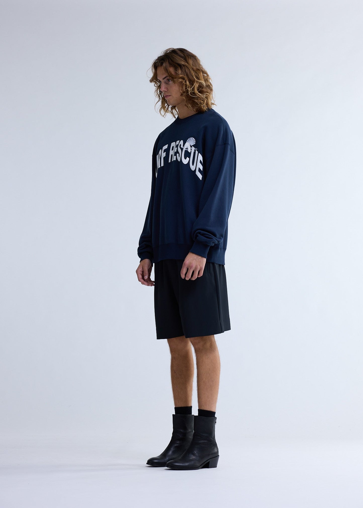 SURF RESCUE CREWNECK NAVY | Navy