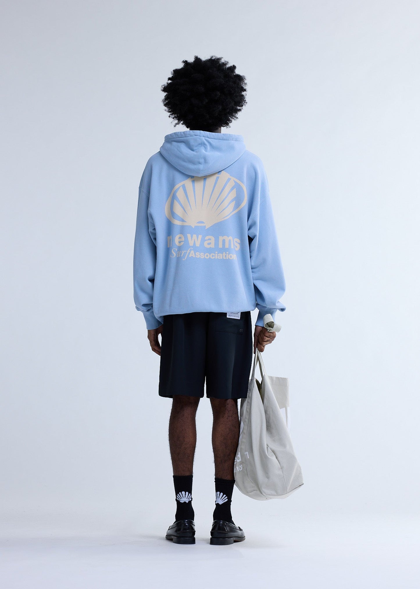 CORPORATE LOGO HOODIE BABY BLUE | Baby blue
