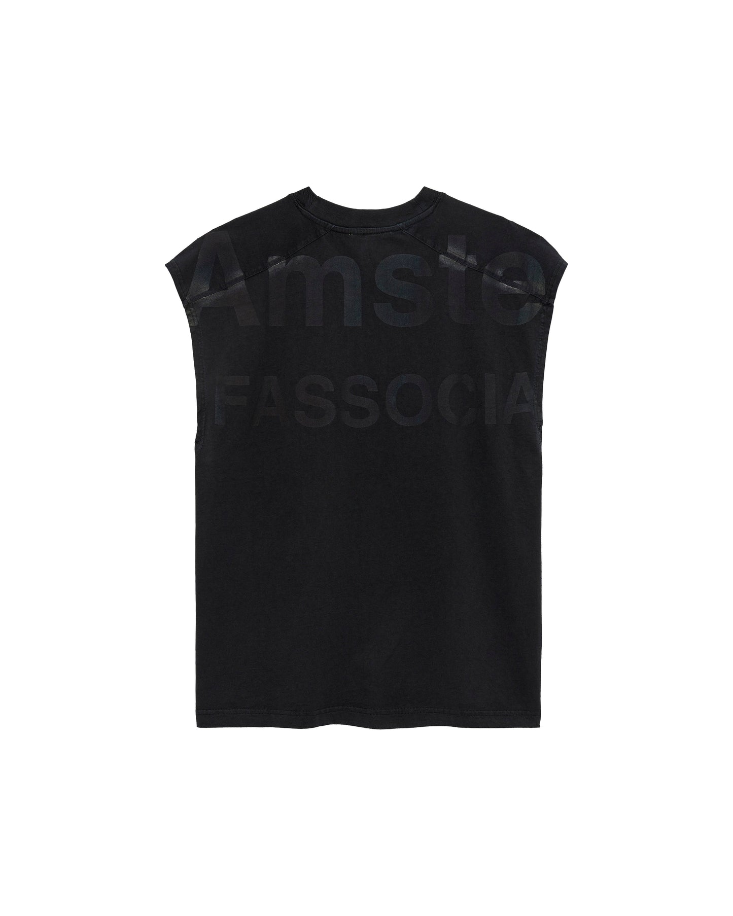 NAME TEE SLEEVELESS BLACK | Black