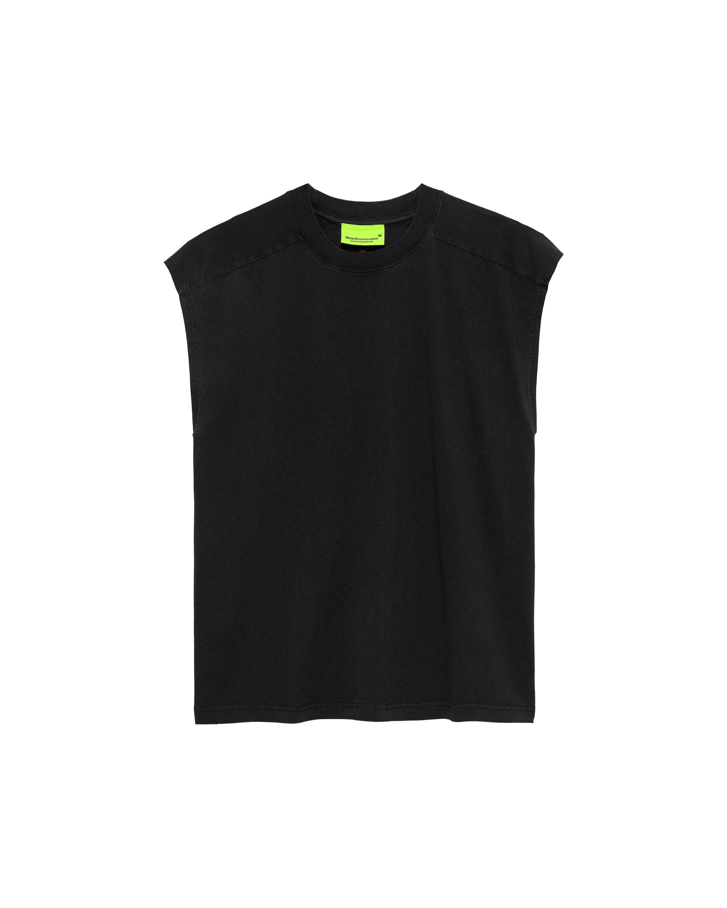 NAME TEE SLEEVELESS BLACK | Black