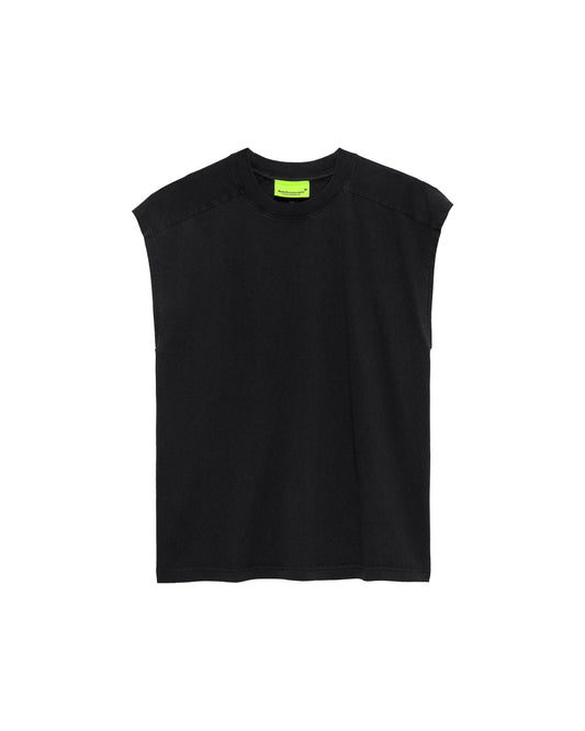 NAME TEE SLEEVELESS BLACK | Black