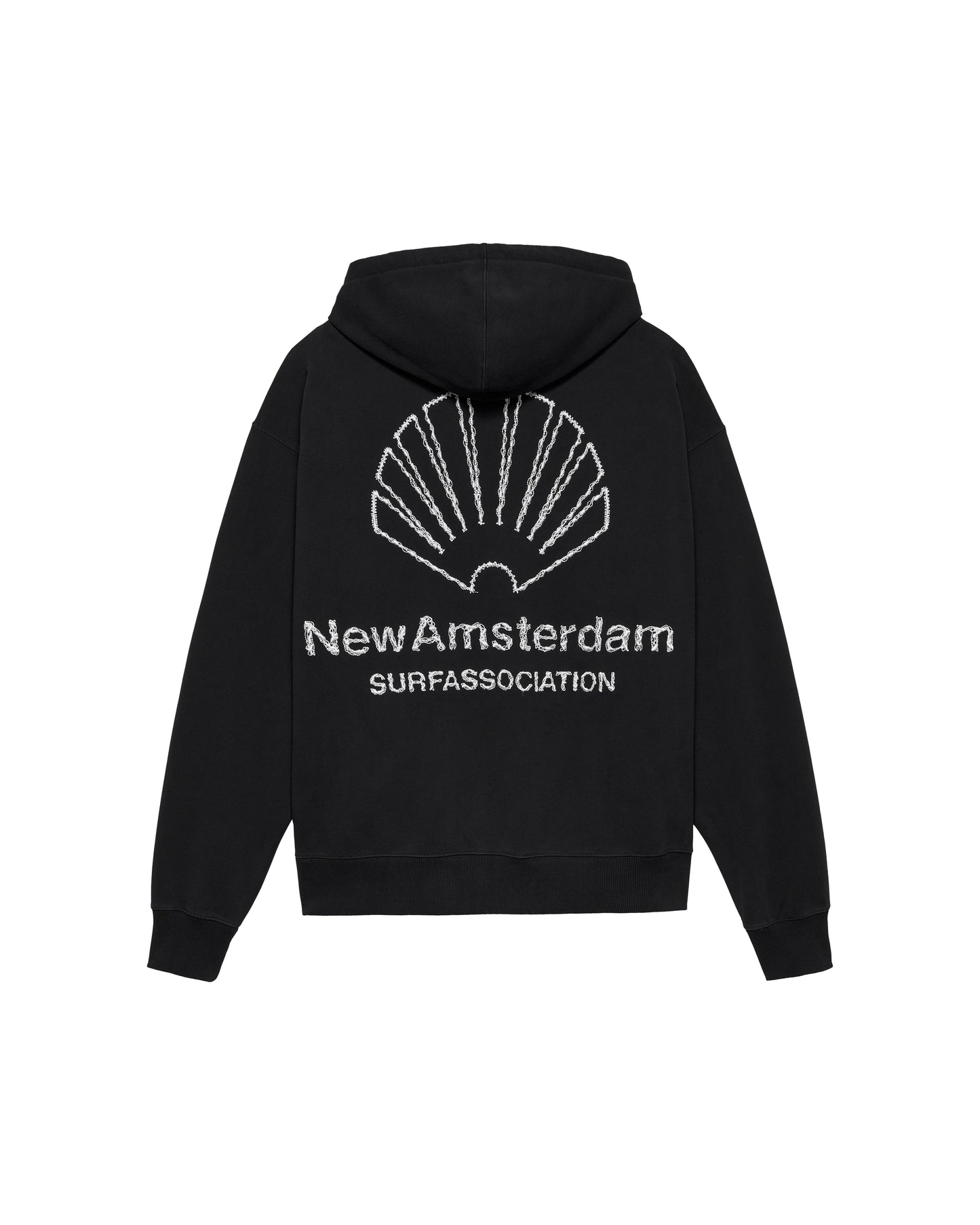 LOGO HOODIE + BLACK/WHITE | Black
