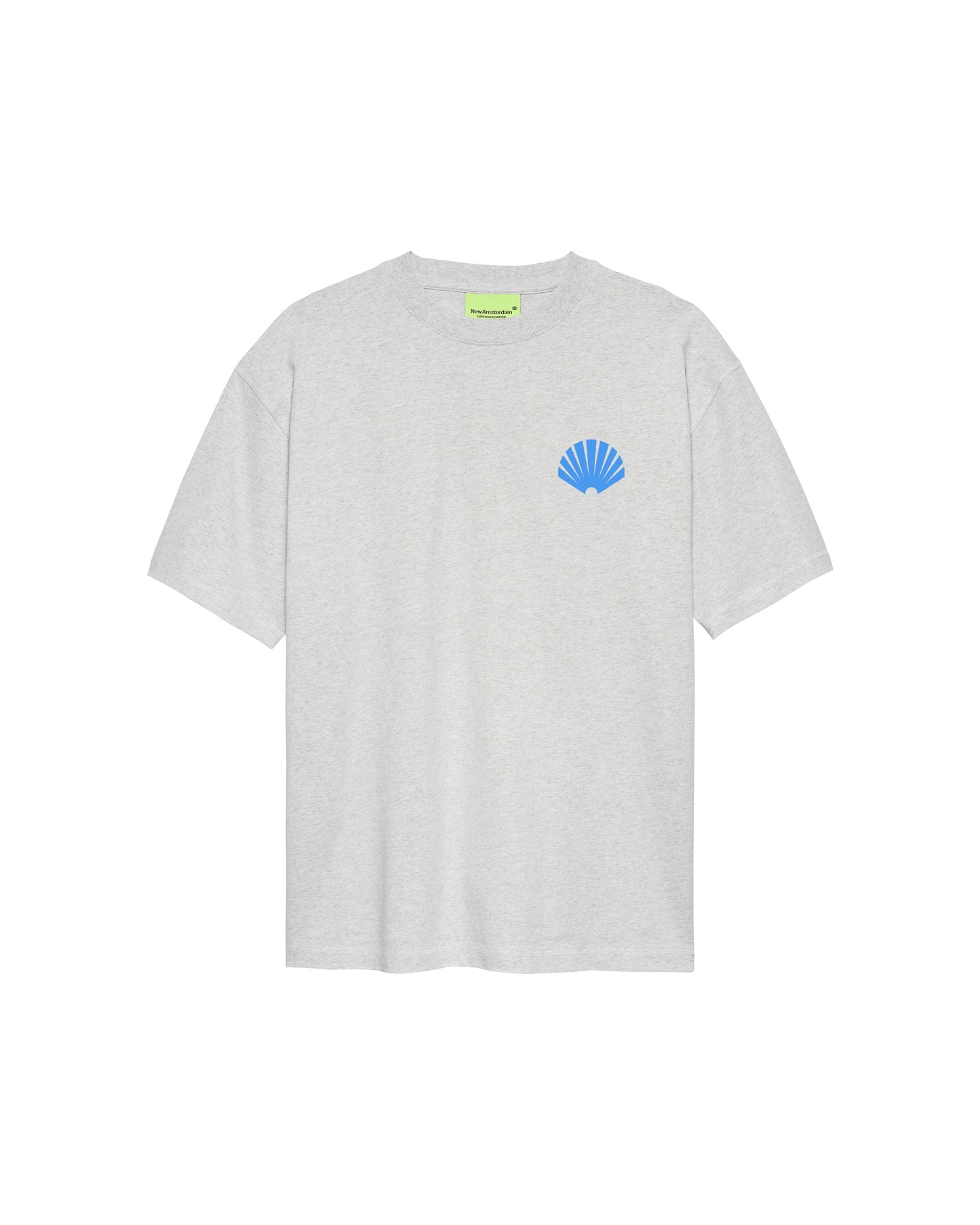 LOGO TEE ASH/BLUE | Ash