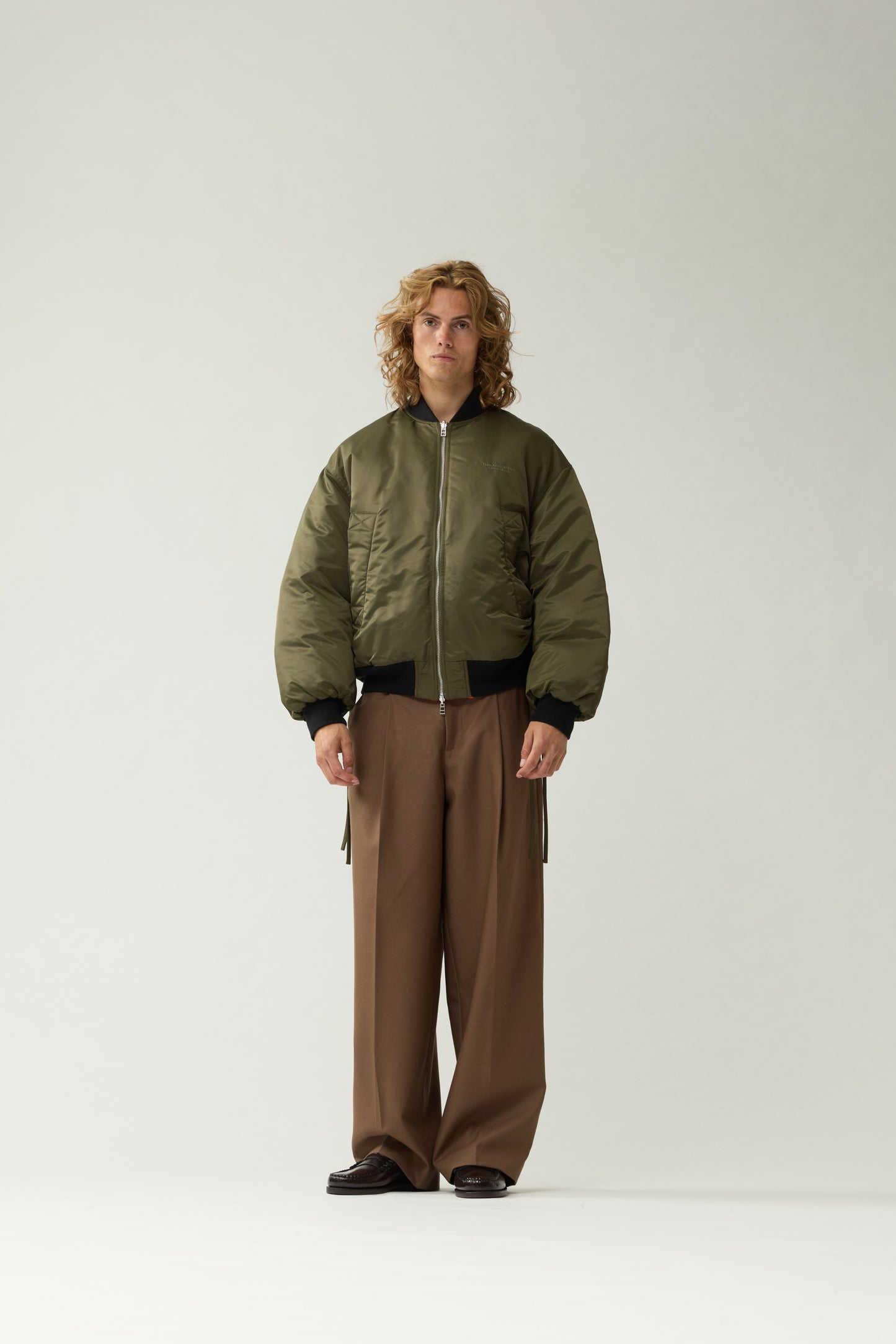 REVERSIBLE BOMBER JACKET | Army Green