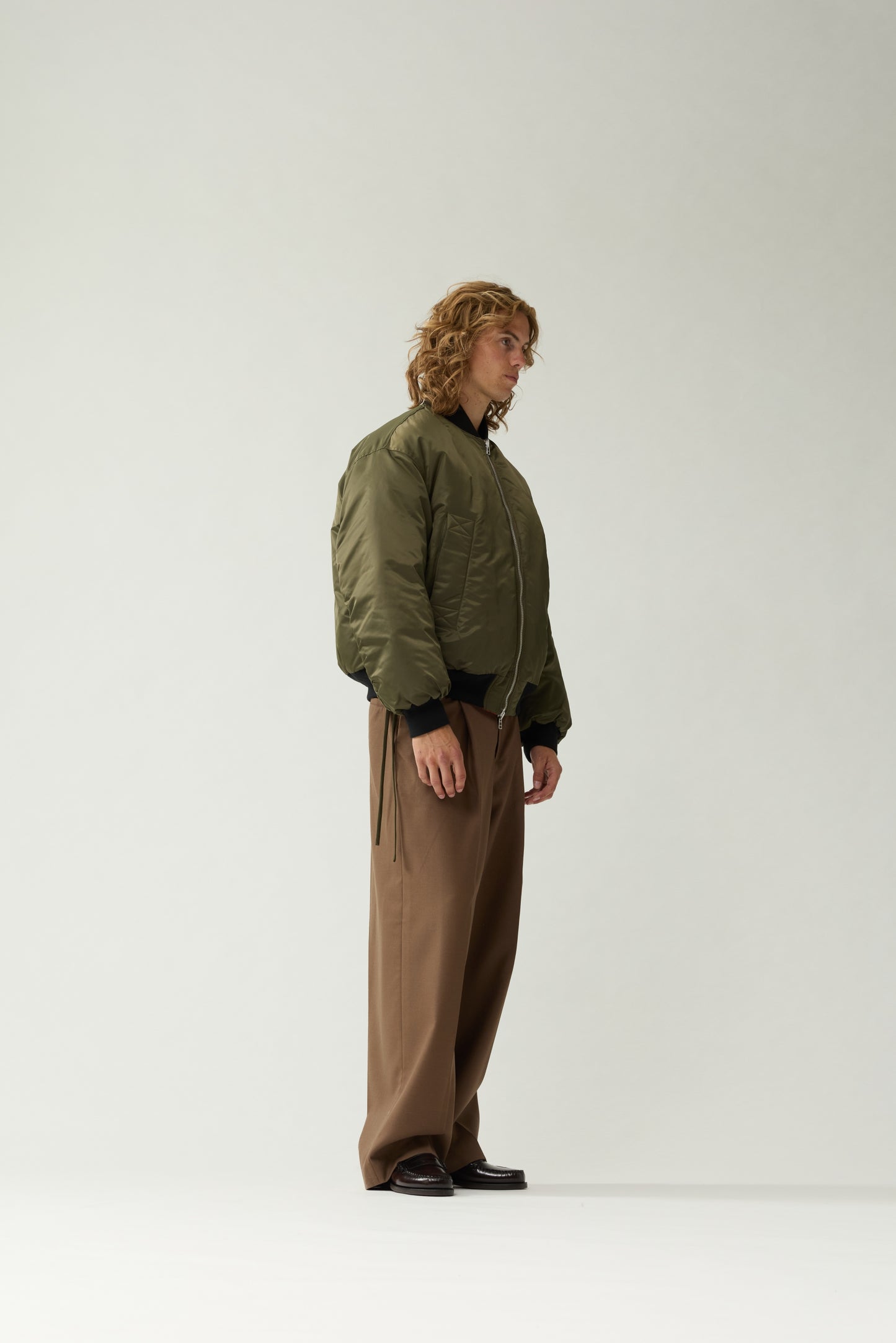 REVERSIBLE BOMBER JACKET | Army Green