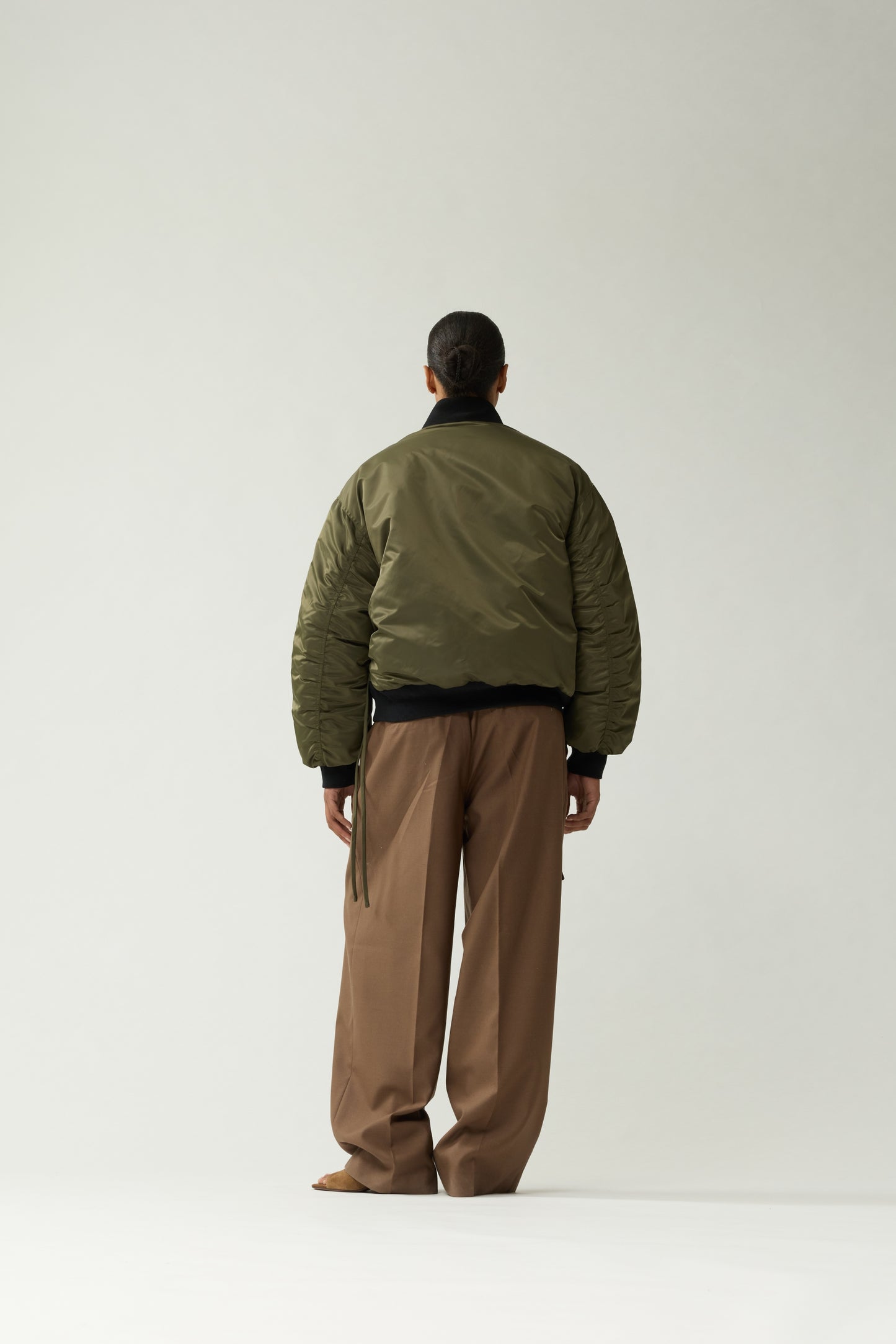 REVERSIBLE BOMBER JACKET | Army Green