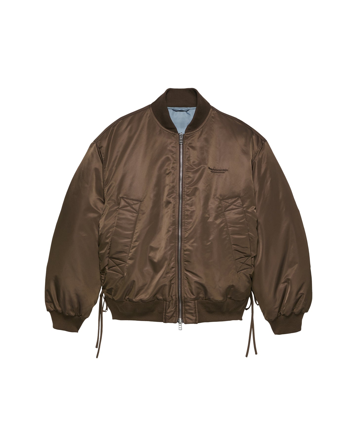 REVERSIBLE BOMBER JACKET | Brown