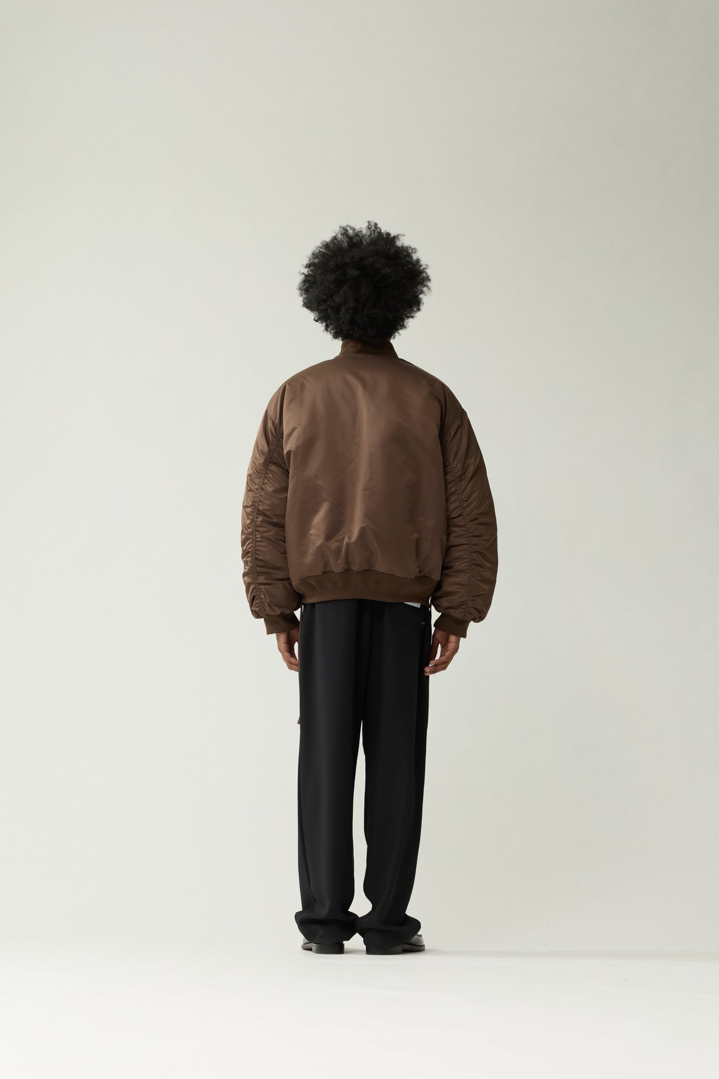 REVERSIBLE BOMBER JACKET | Brown