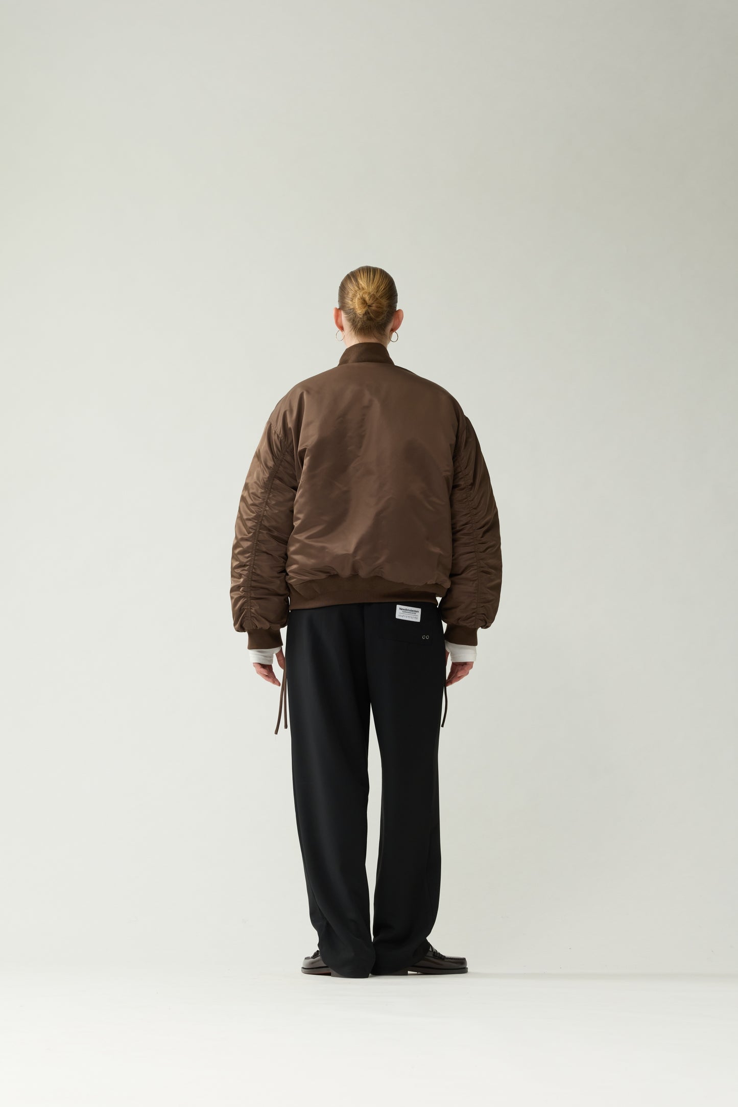 REVERSIBLE BOMBER JACKET | Brown