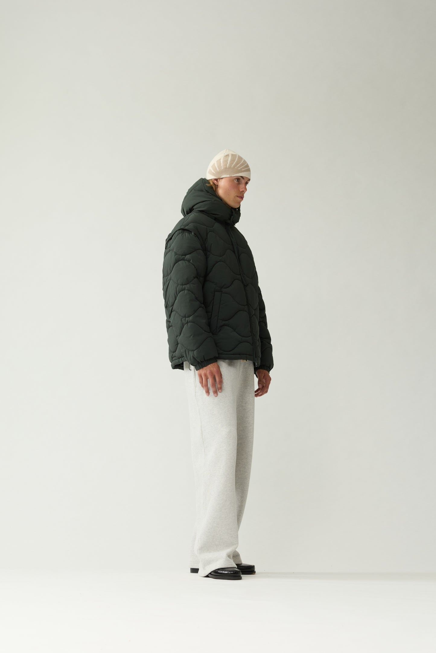 DETACHABLE JACKET | Olive