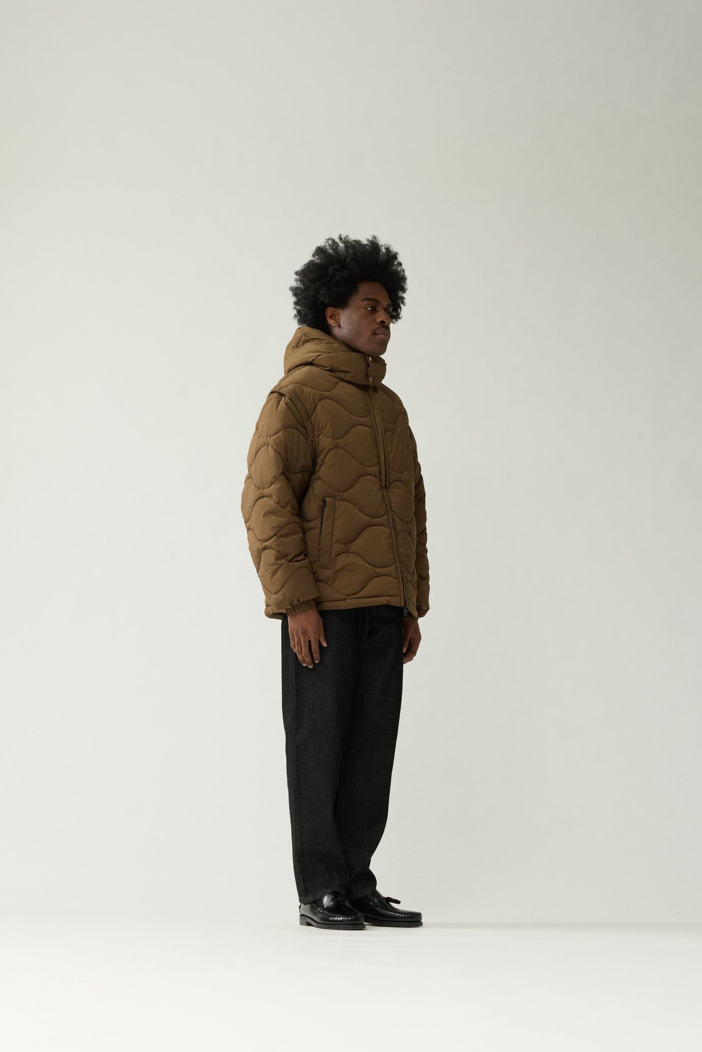 DETACHABLE JACKET | Brown