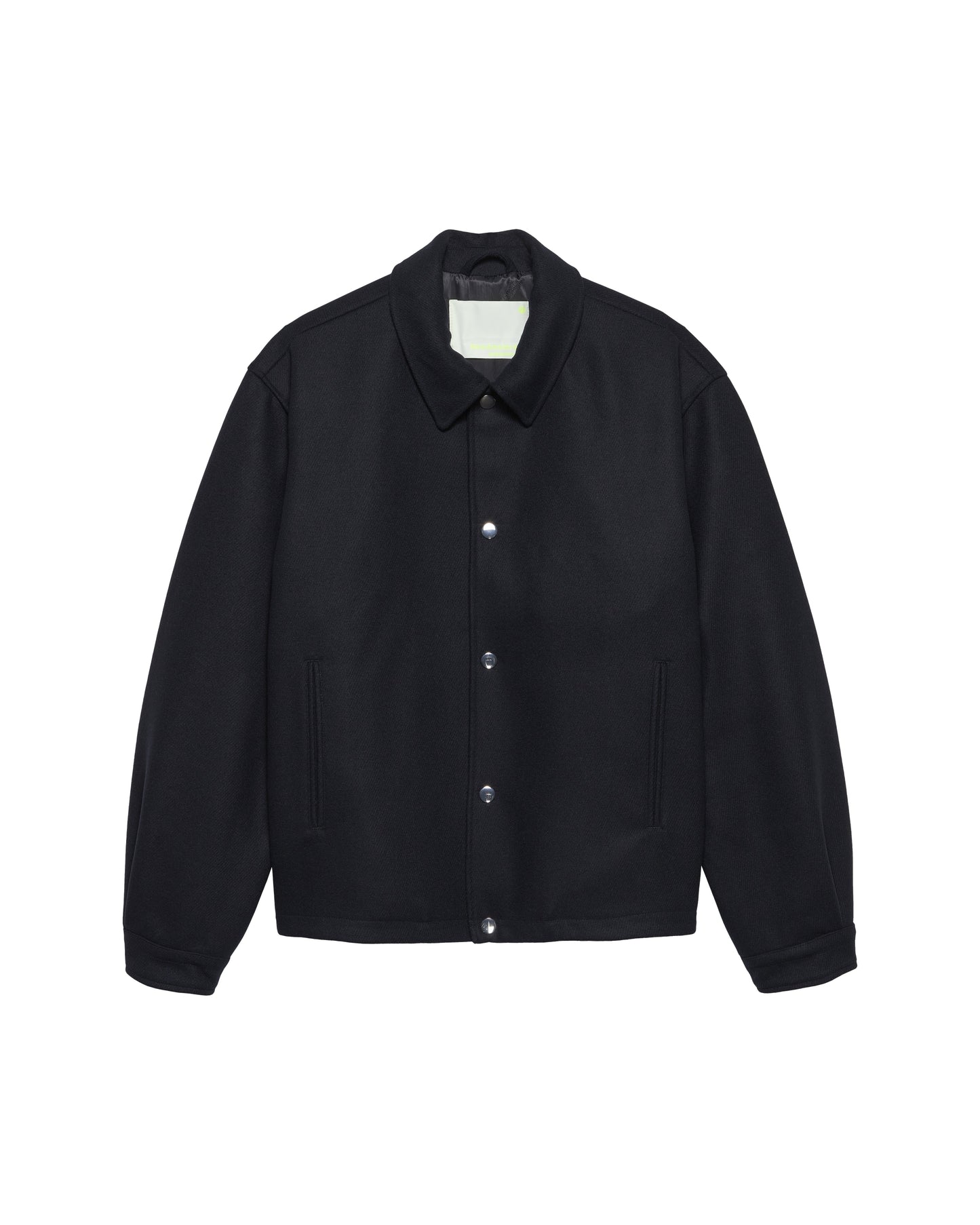 WOOL COACH JACKET | Black