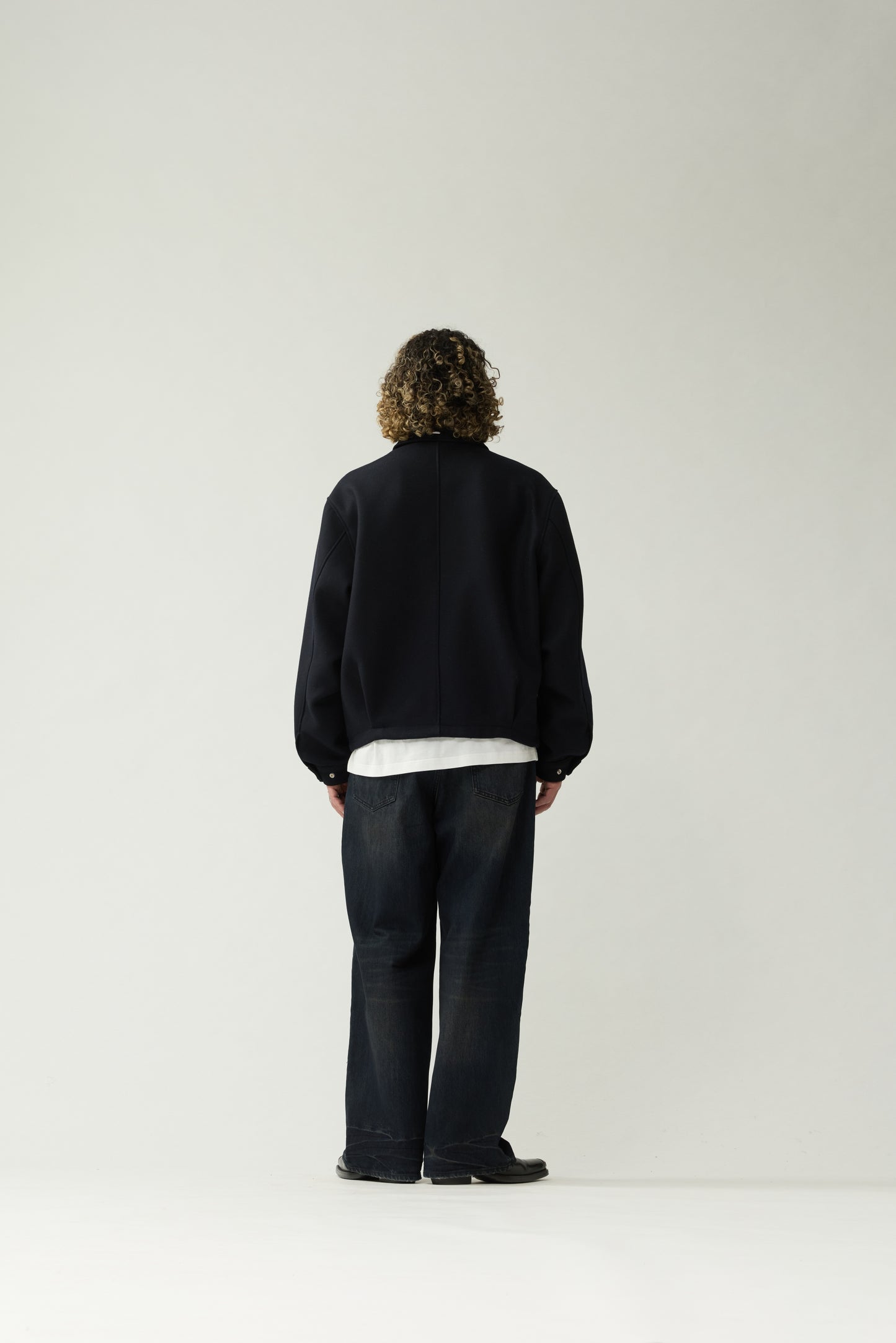 WOOL COACH JACKET | Black