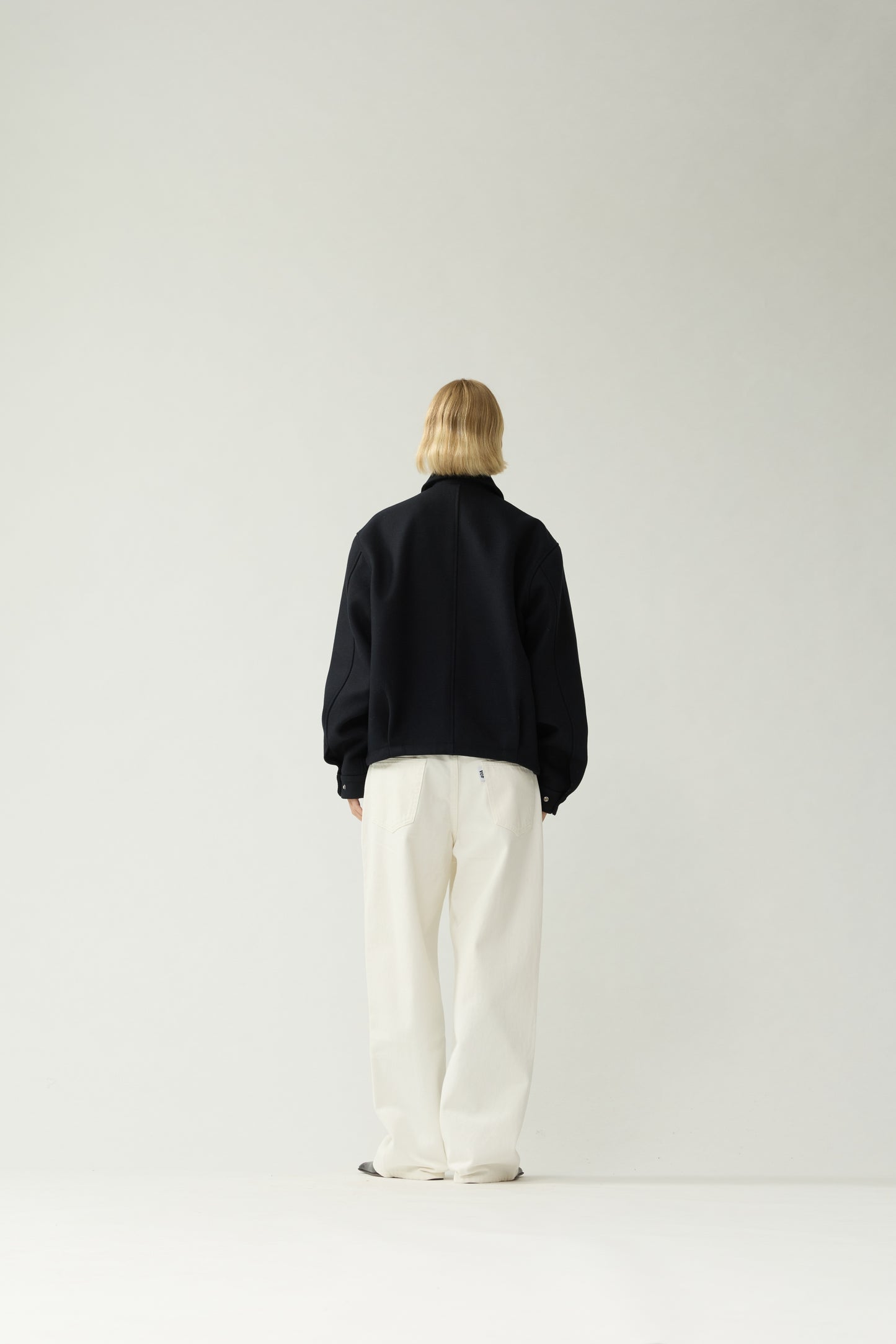 WOOL COACH JACKET | Black