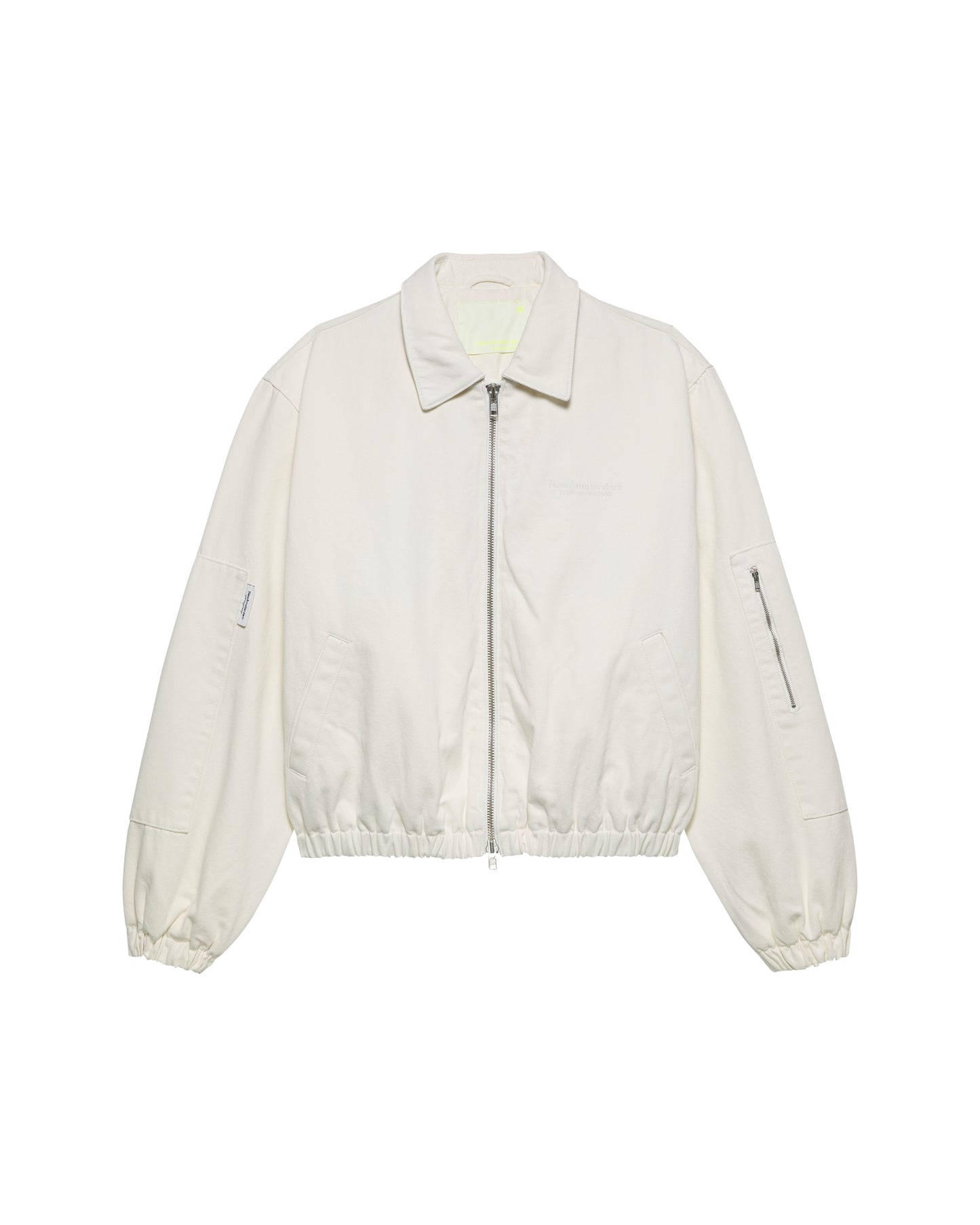 DENIM PADDED JACKET | White
