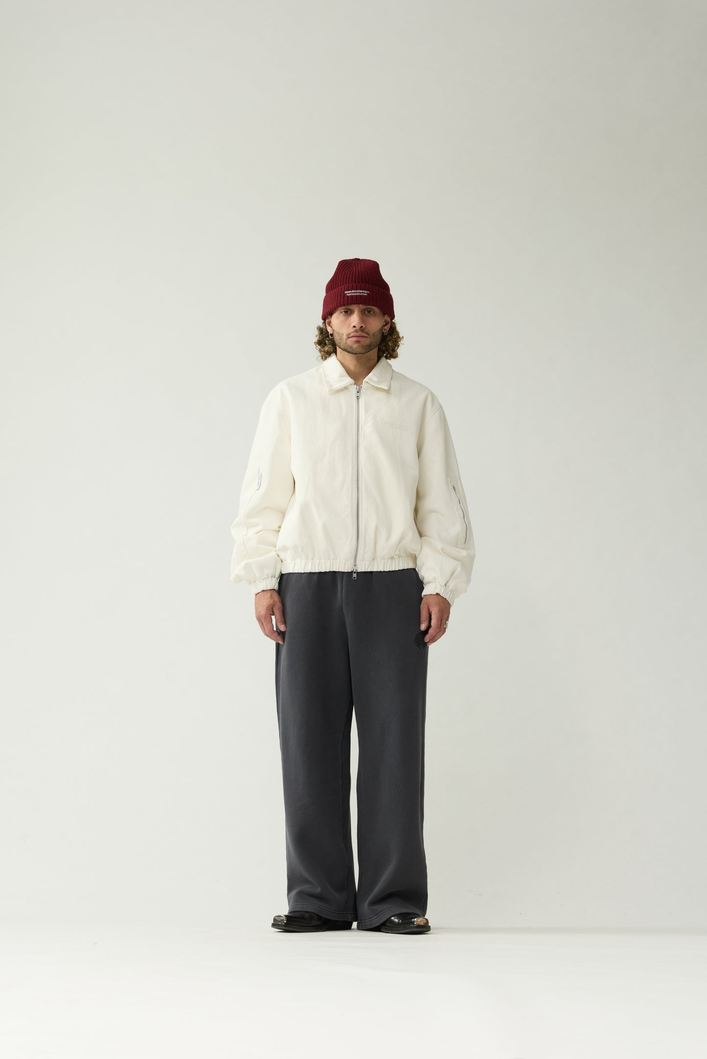 DENIM PADDED JACKET | White
