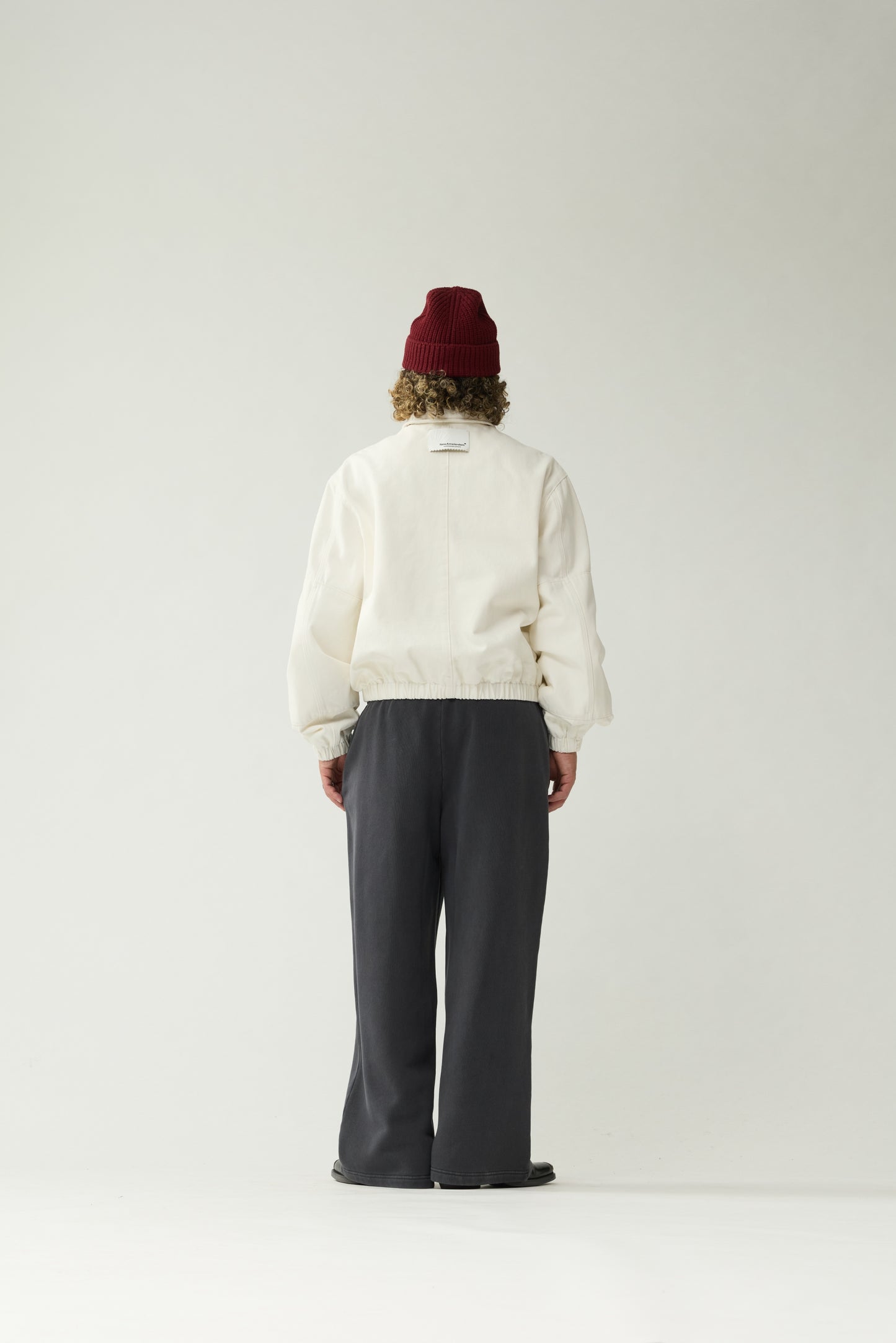 DENIM PADDED JACKET | White