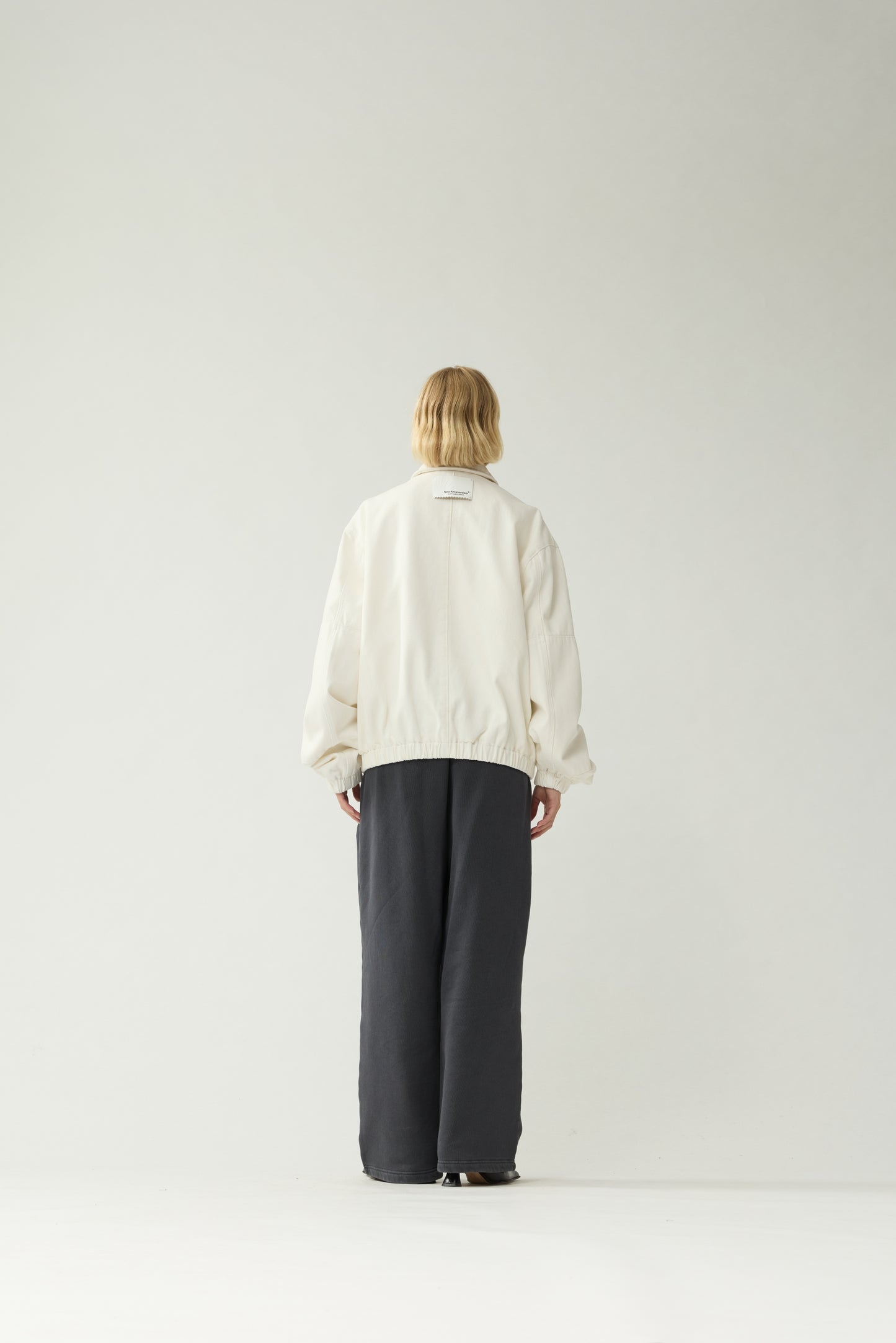 DENIM PADDED JACKET | White