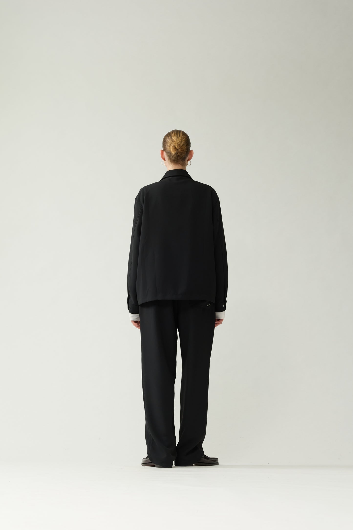 ZIP UP SHIRT | Black