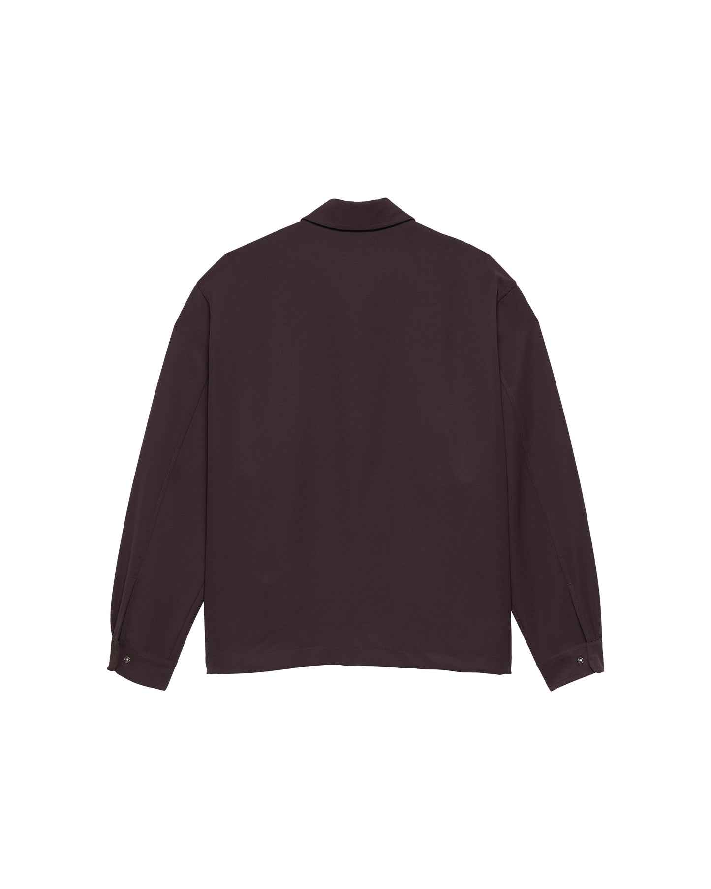 ZIP UP SHIRT | Burgundy