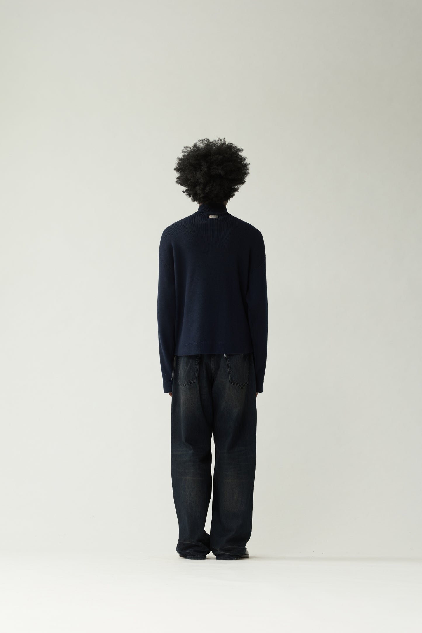 MERINO WOOL ZIP TROUGH | Night