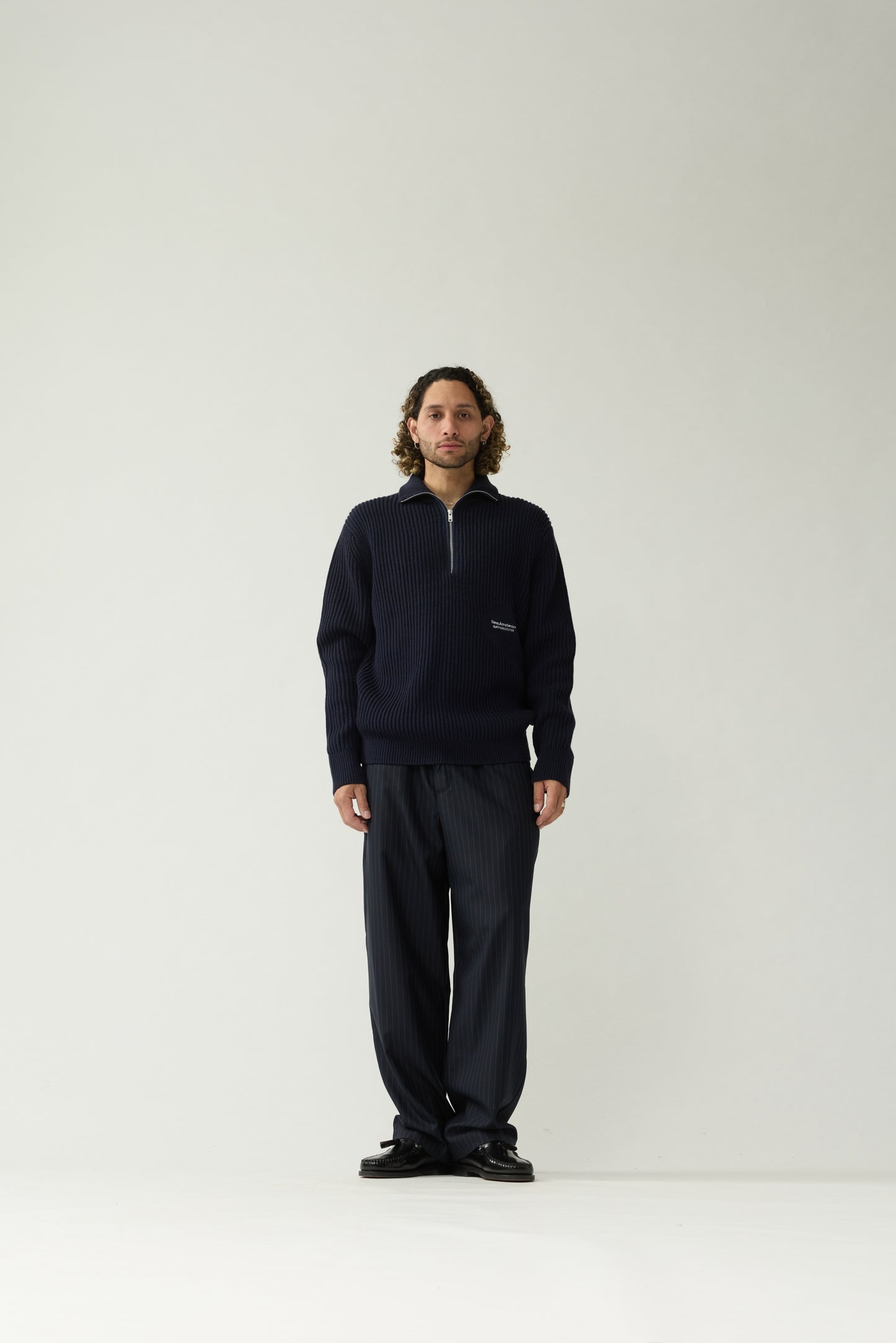 KNITTED HALF ZIP | Night