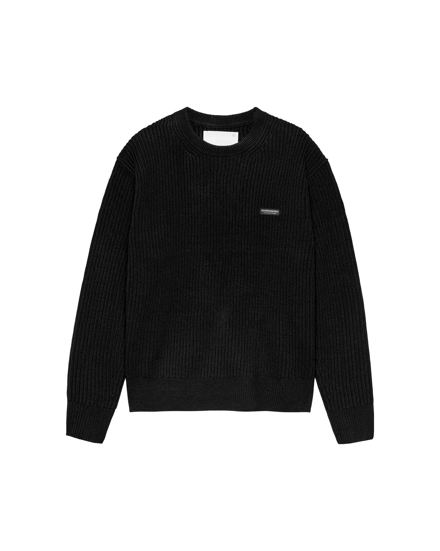 KNITTED CREWNECK | Black