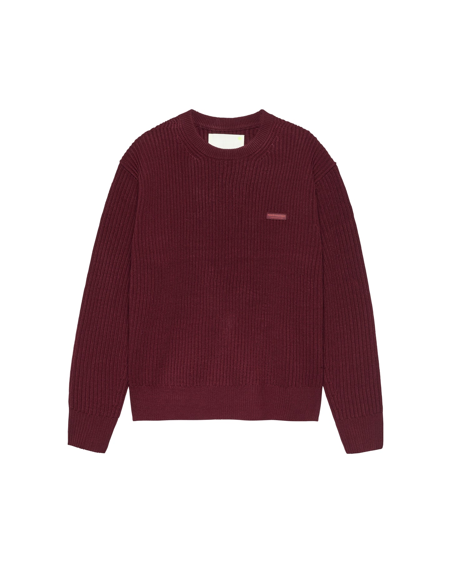 KNITTED CREWNECK | Burgundy
