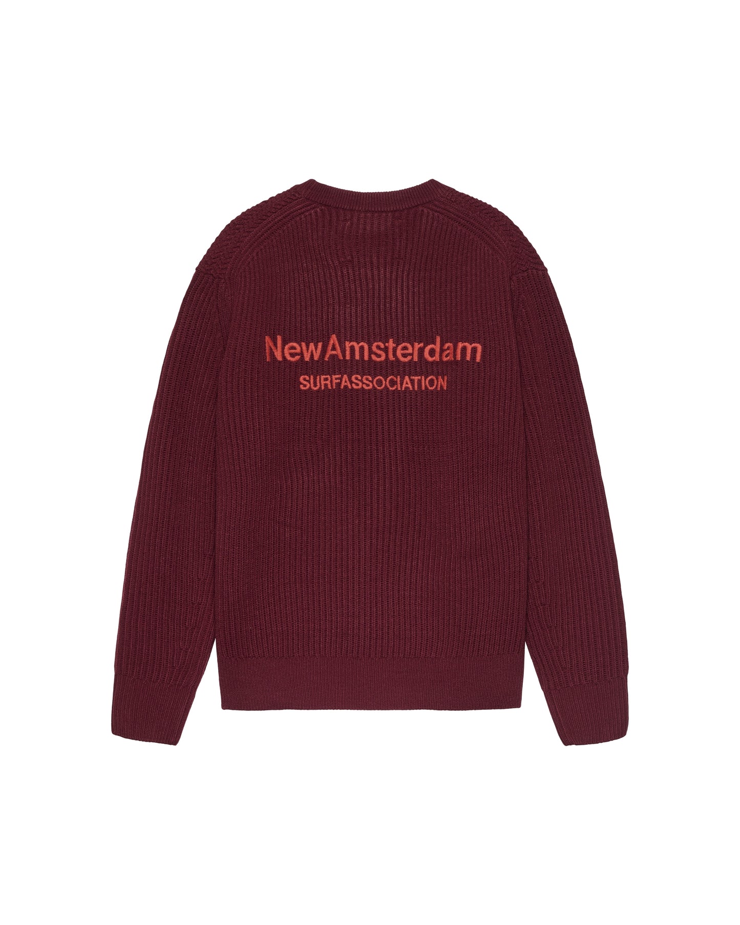 KNITTED CREWNECK | Burgundy