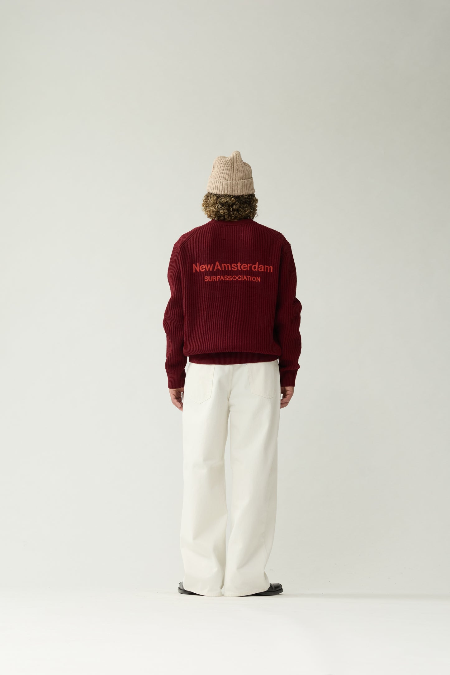 KNITTED CREWNECK | Burgundy
