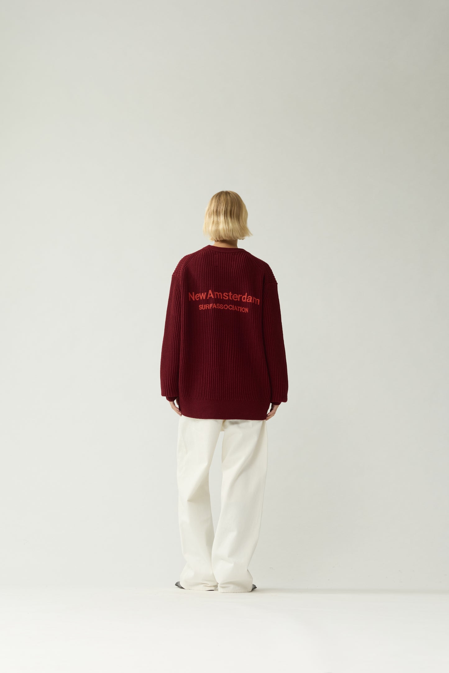 KNITTED CREWNECK | Burgundy