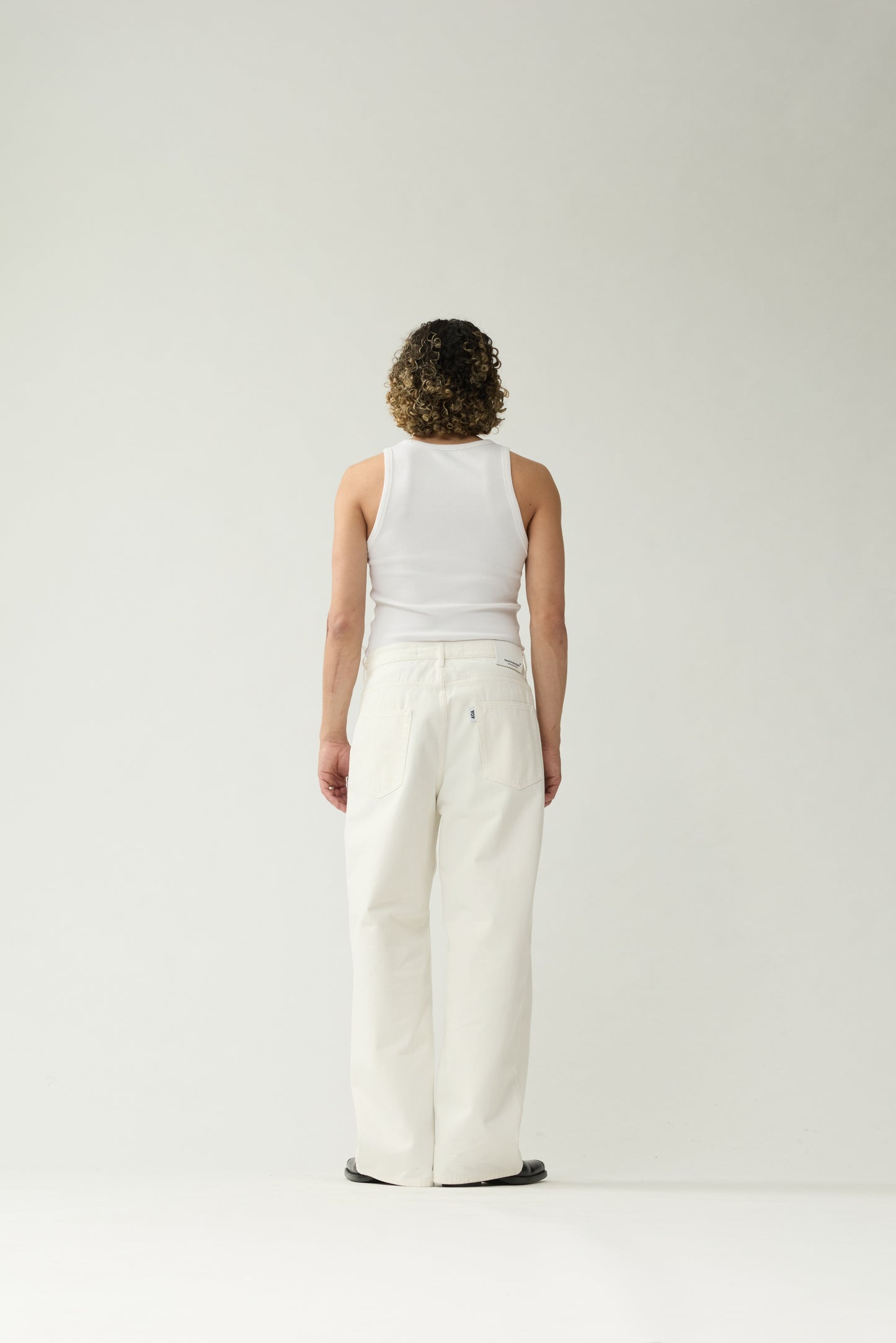 40A DENIM | White