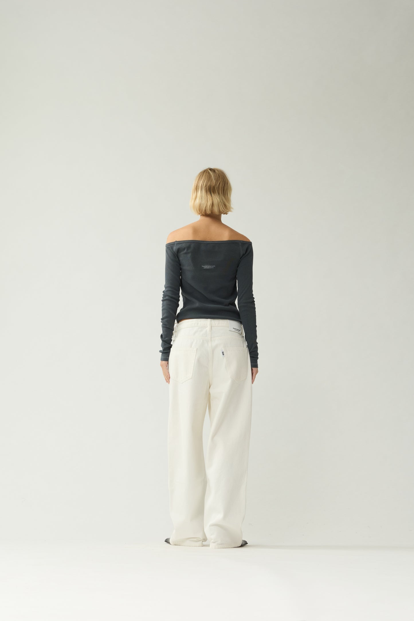 40A DENIM | White
