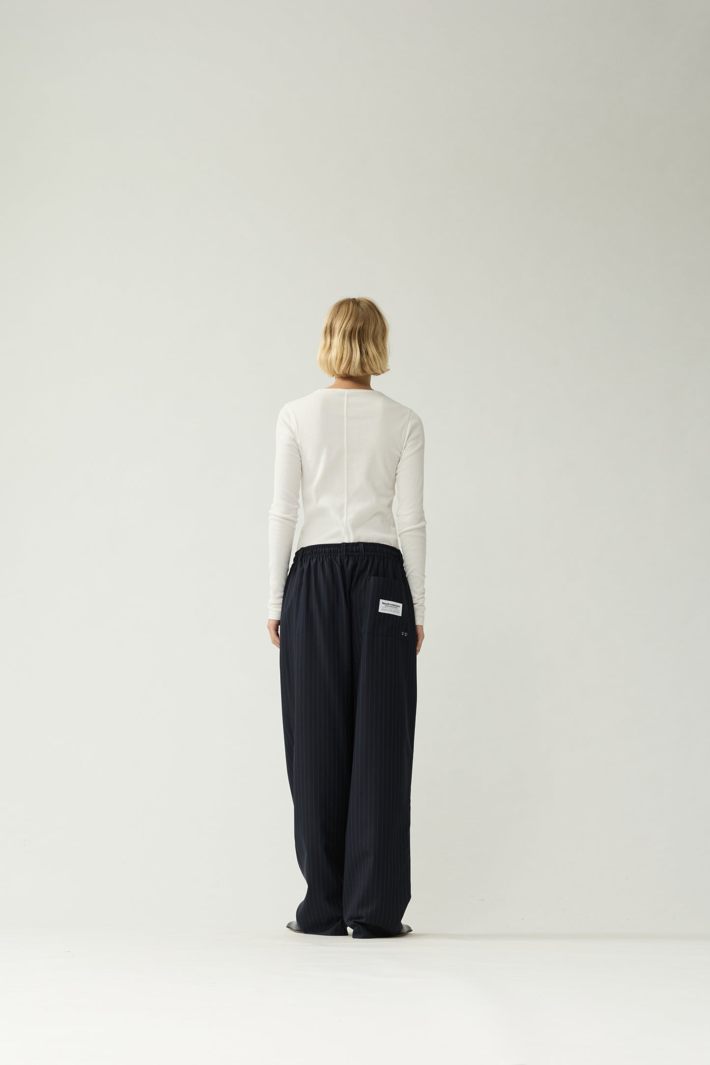 WOOL WORK TROUSERS | Navy