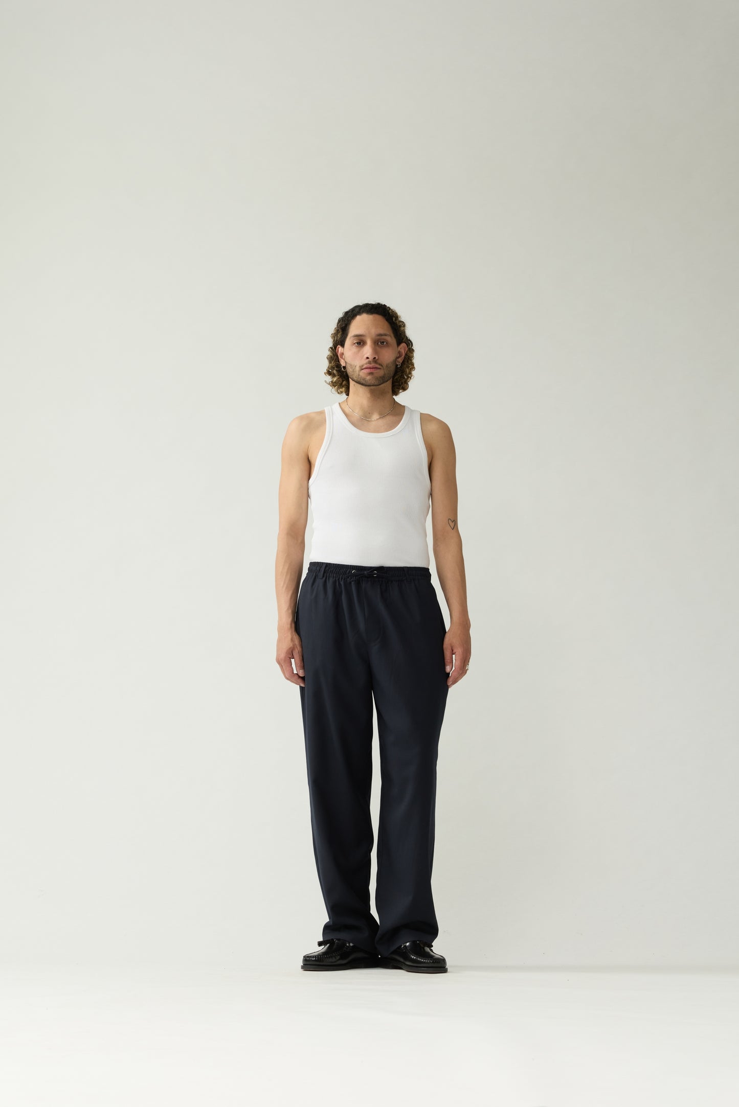 WOOL WORK TROUSERS | Night