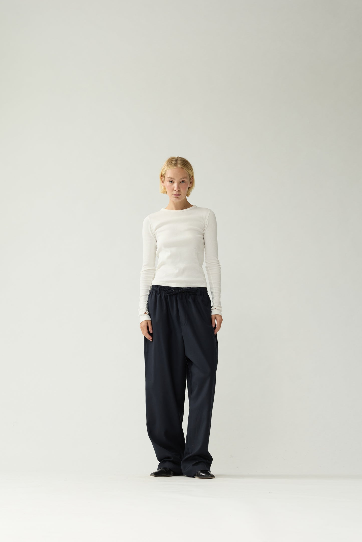 WOOL WORK TROUSERS | Night