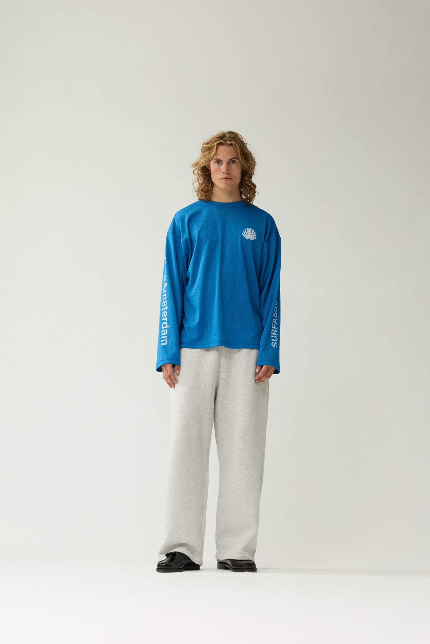 MESH LOGO LONGSLEEVE | Cobalt