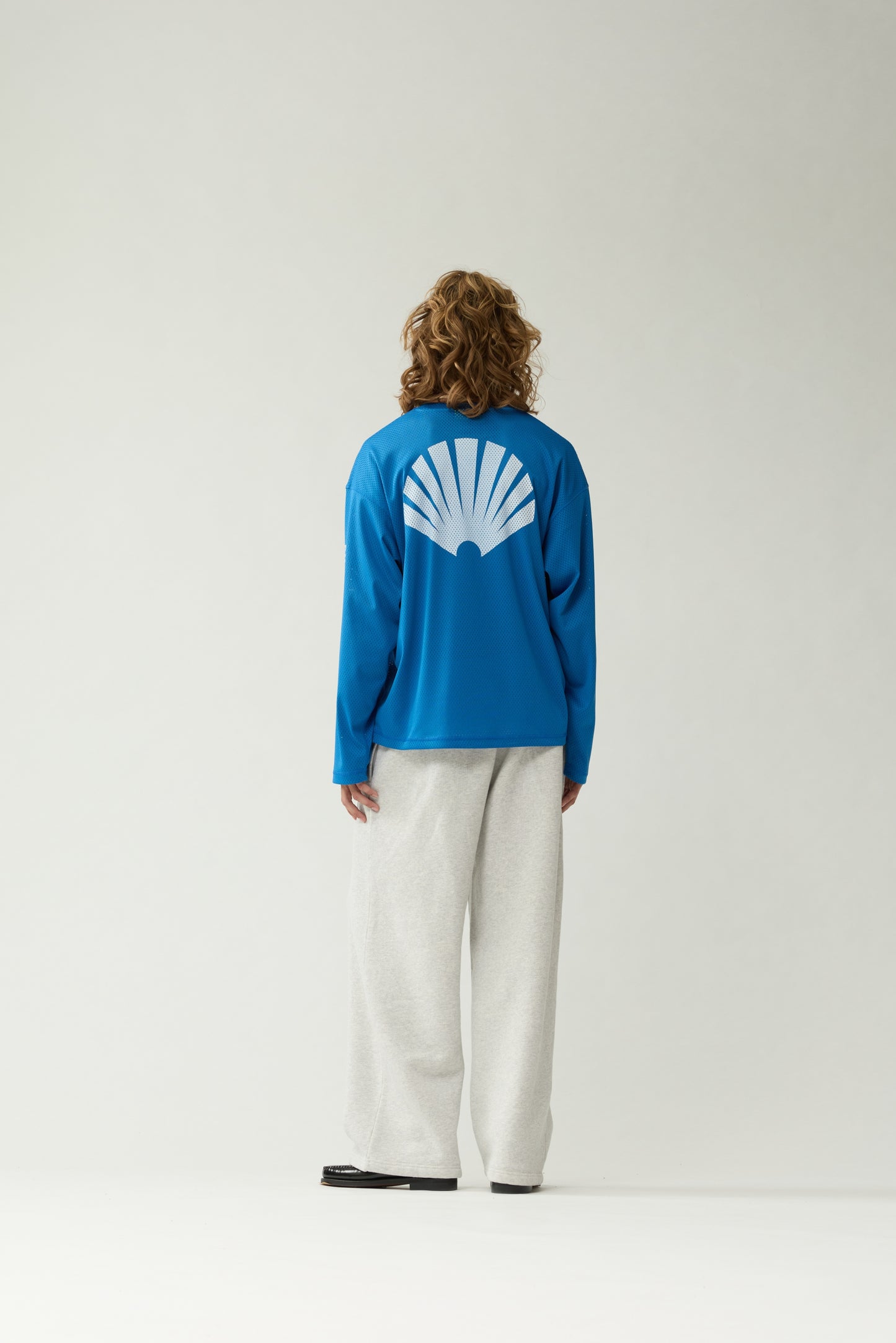 MESH LOGO LONGSLEEVE | Cobalt