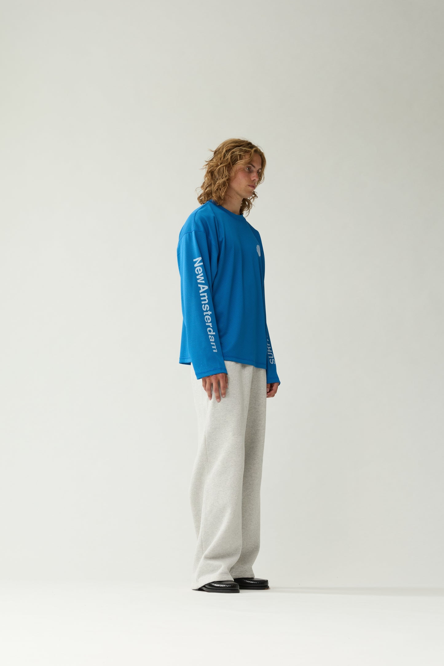 MESH LOGO LONGSLEEVE | Cobalt