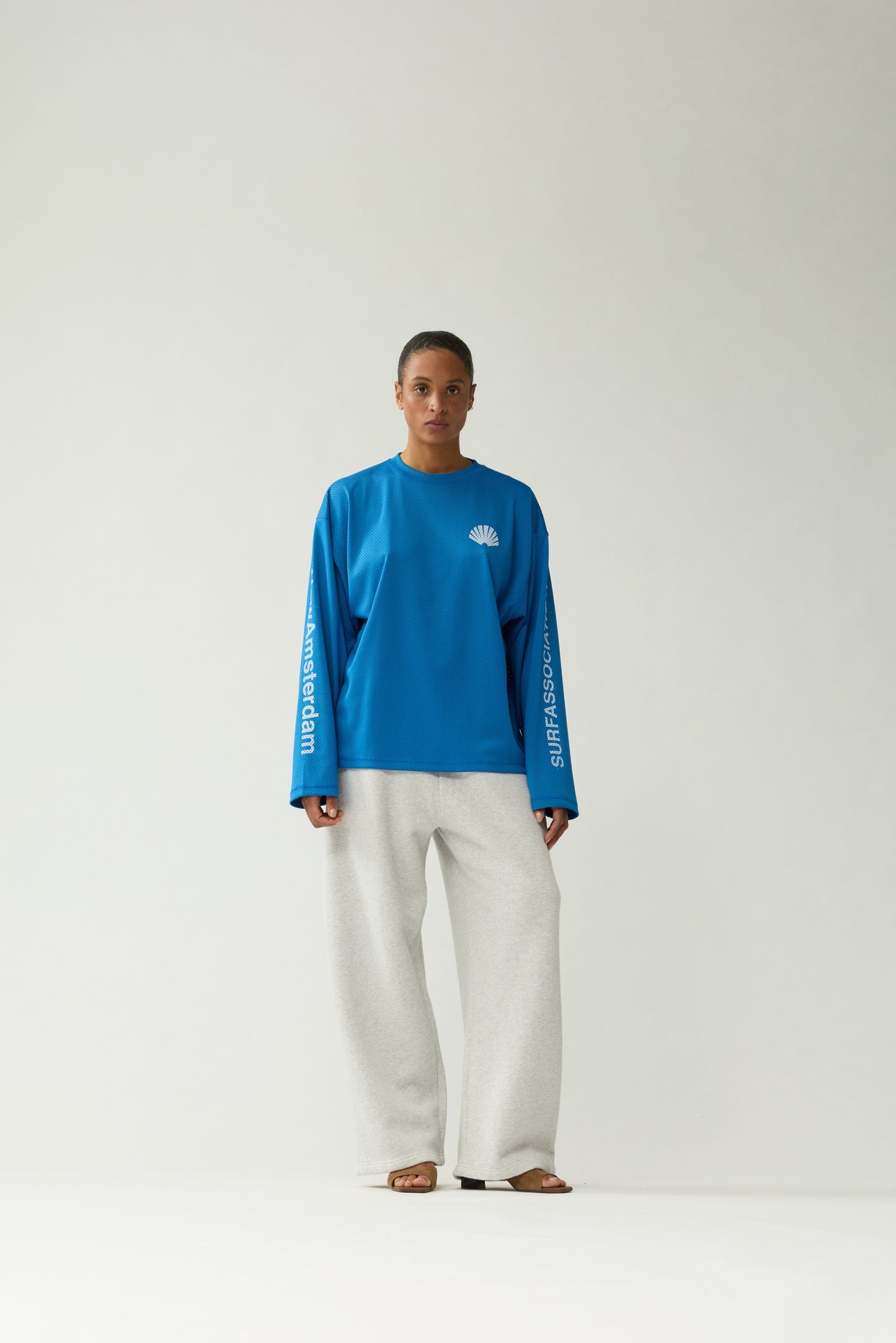 MESH LOGO LONGSLEEVE | Cobalt