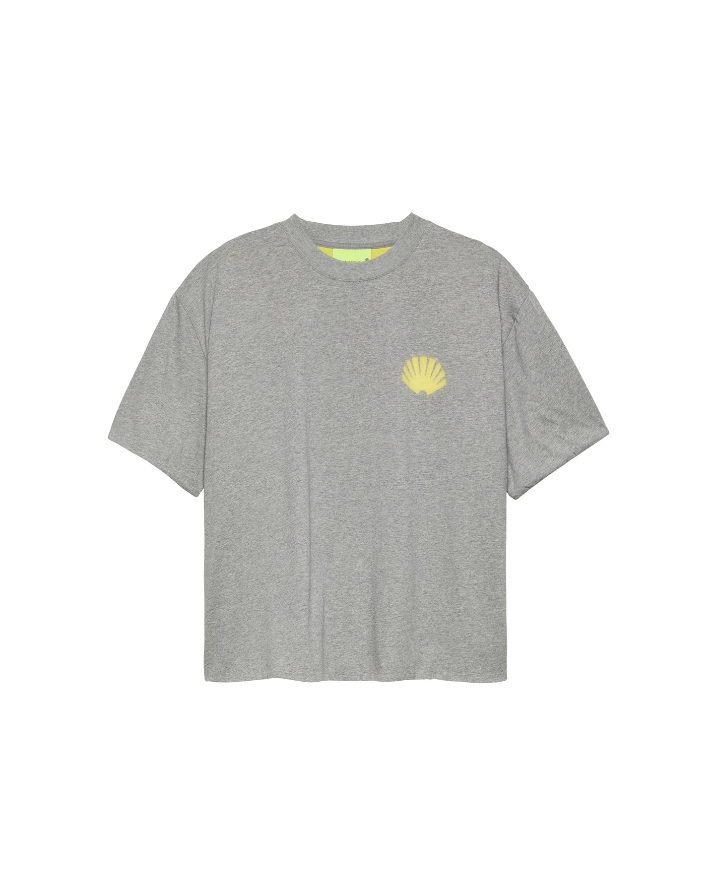 DOUBLE LAYERED LOGO TEE | Grey Melange