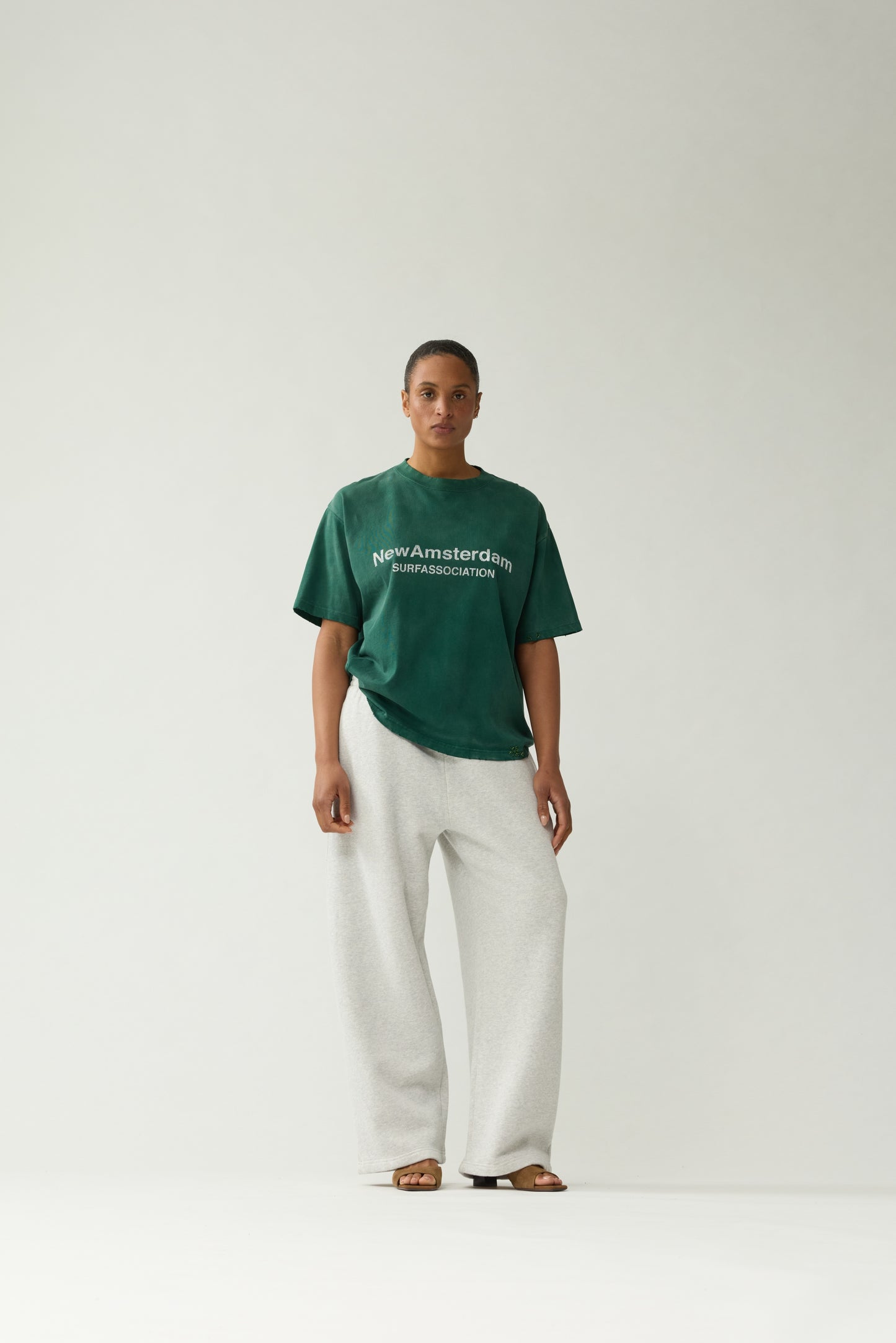 WORKED LOGO TEE | Forest Green